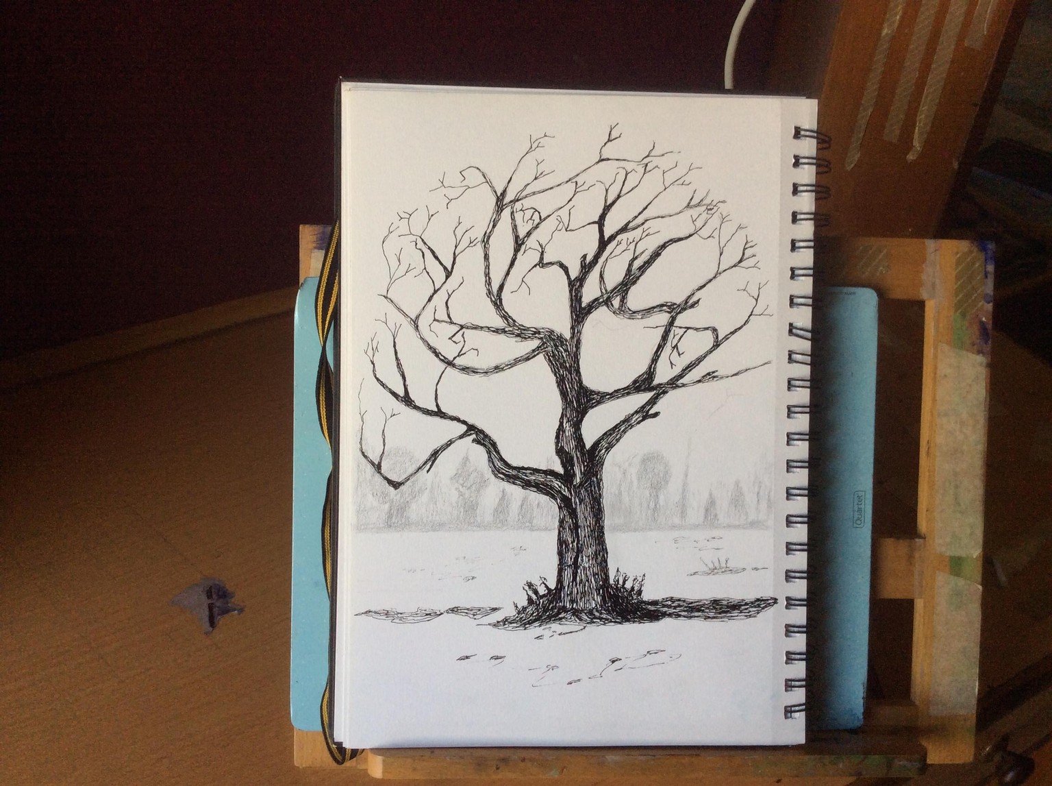 How to Draw Realistic Trees with Ink Pens: - image 1 - student project
