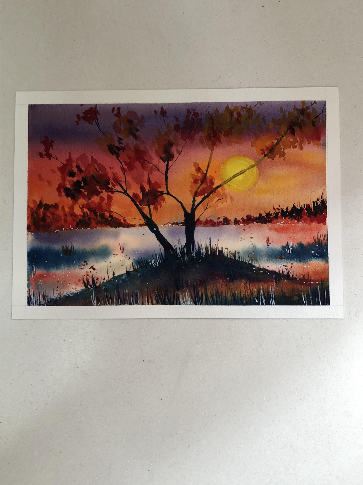 My secound Attempt for Sunset landscape - image 2 - student project