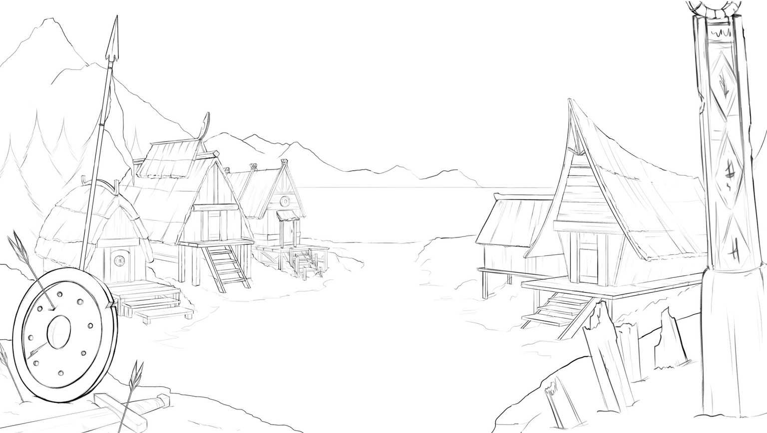 Viking village - image 2 - student project