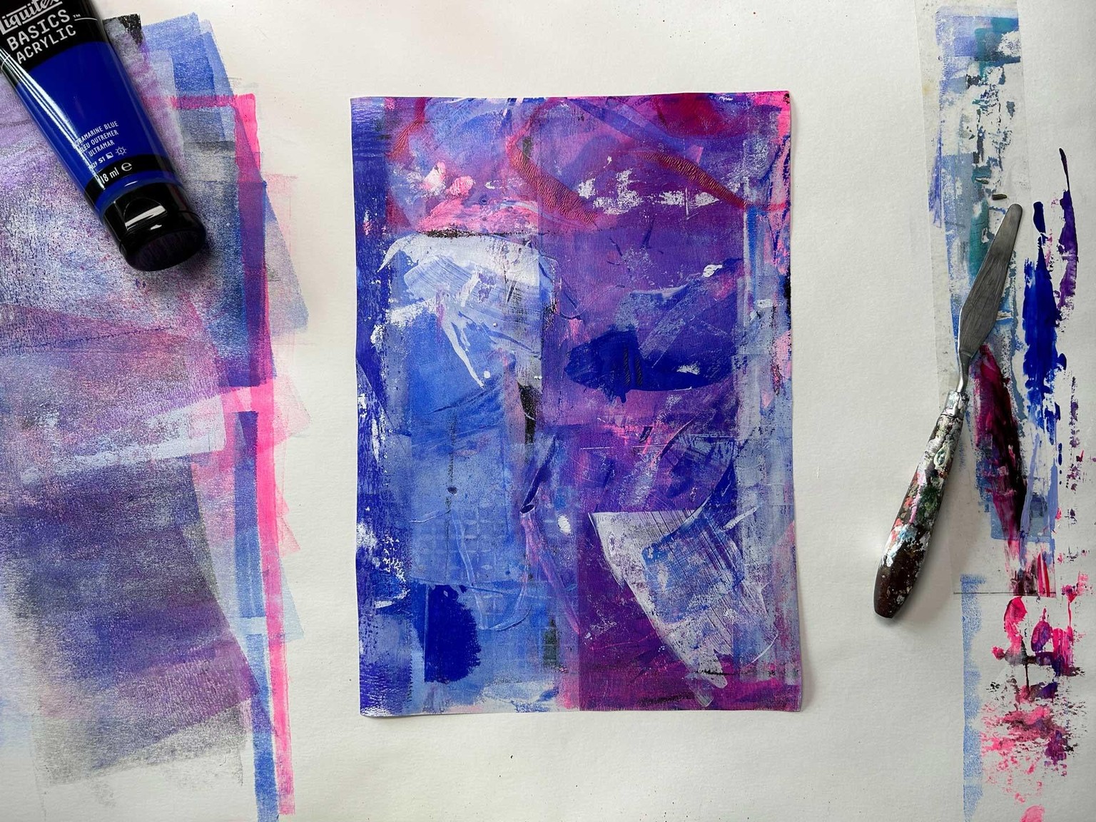 Gelli Plate Printing with Household Materials - image 1 - student project