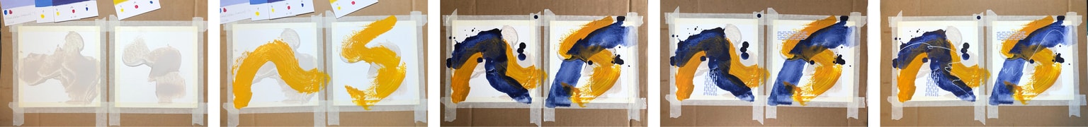 Abstract Acrylic Painting on Paper - image 2 - student project