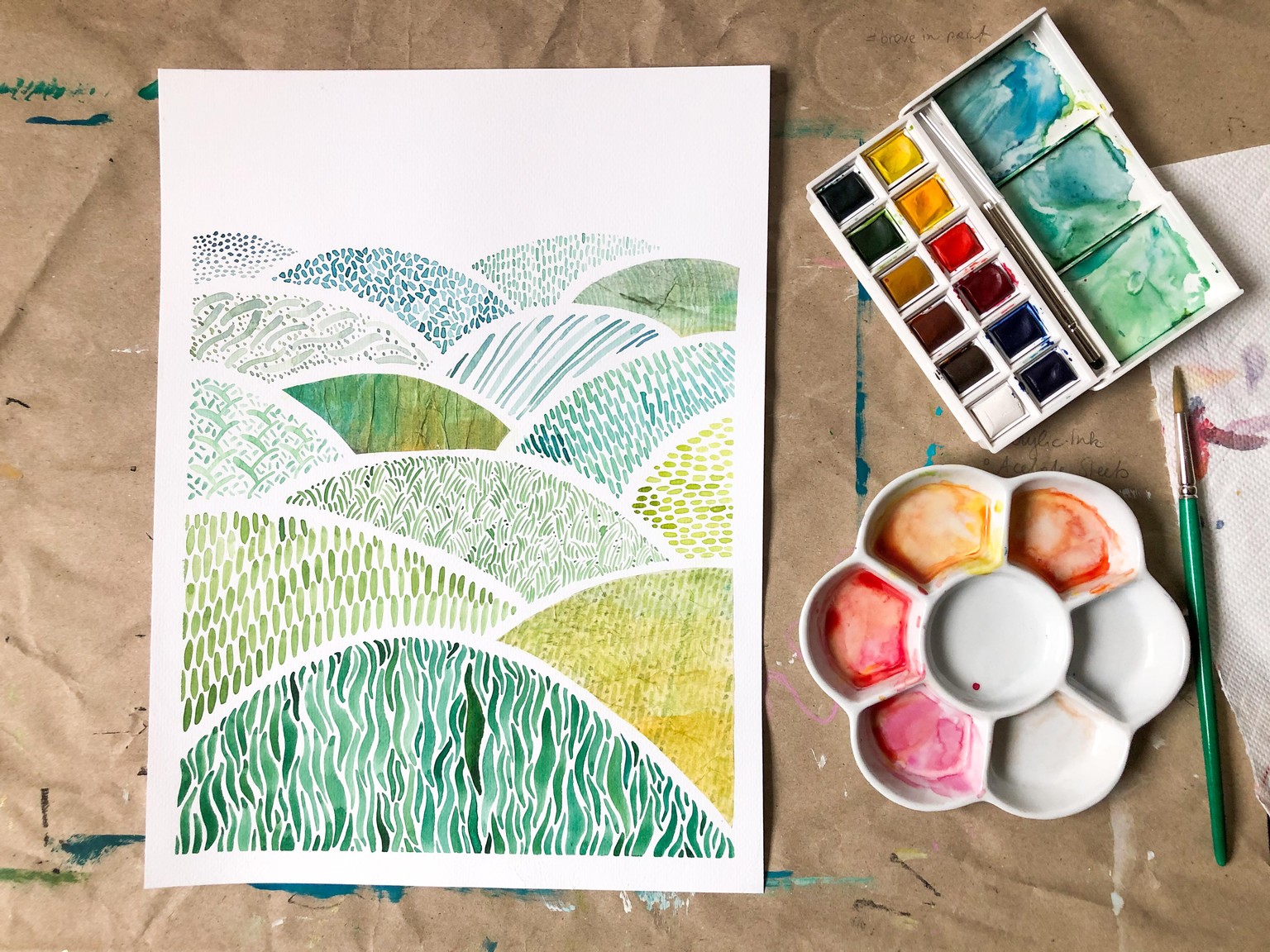 Patterned Landscapes + Collage - image 2 - student project