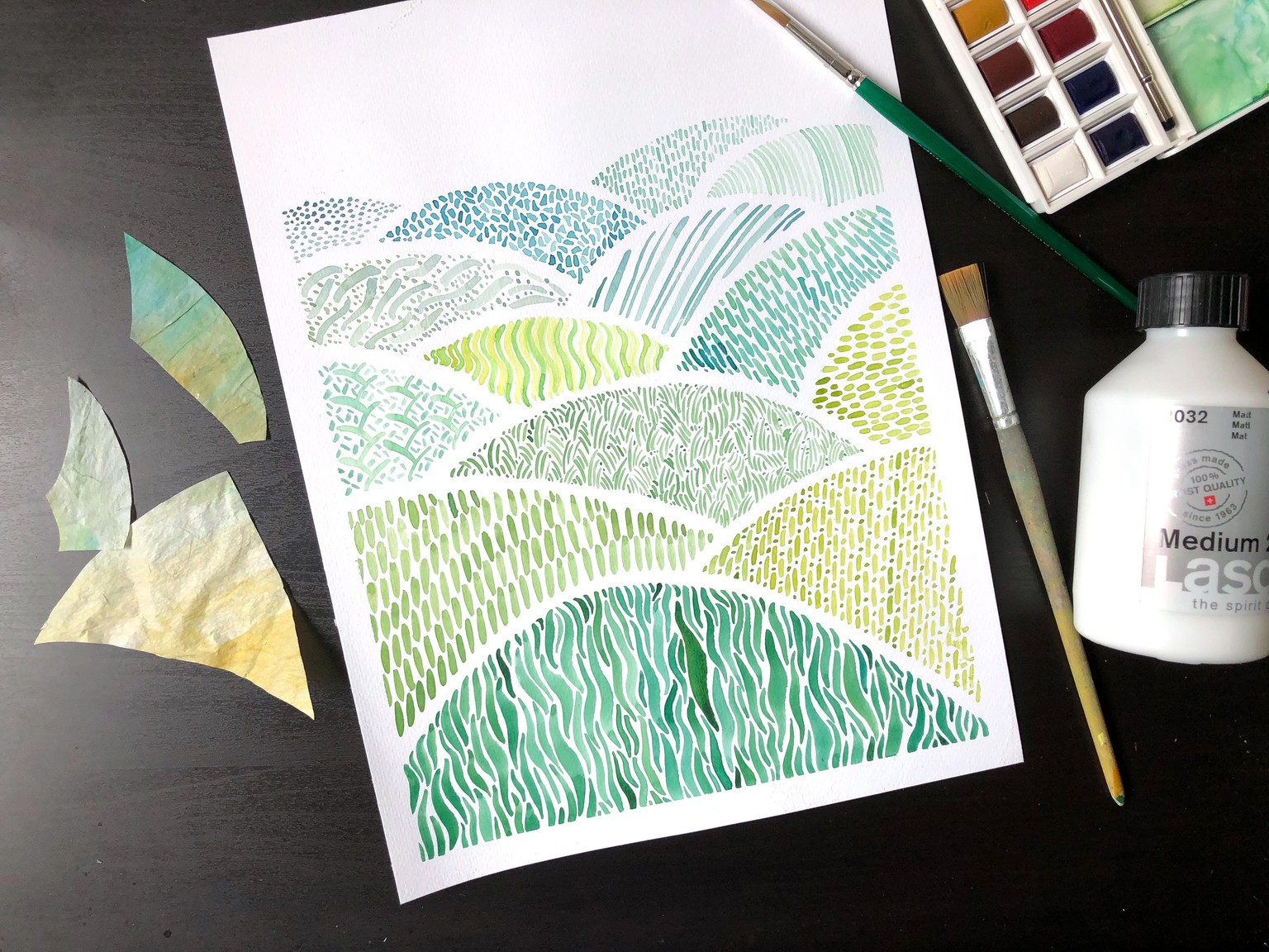 Patterned Landscapes + Collage - image 1 - student project