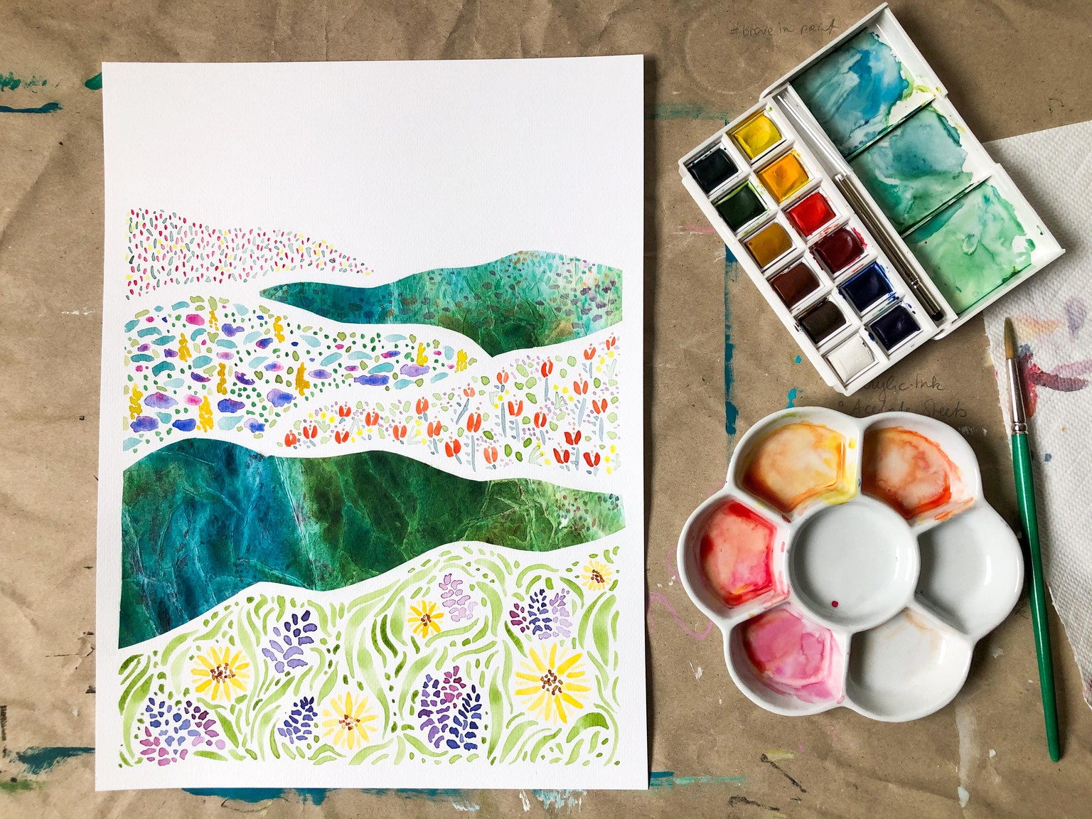 Patterned Landscapes + Collage - image 4 - student project