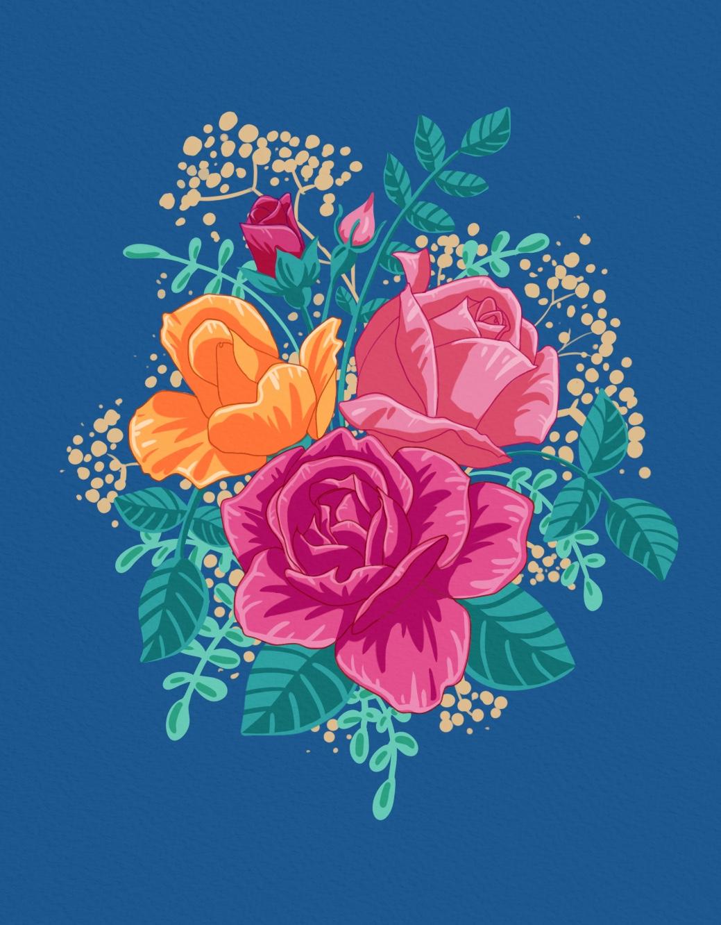 Floral Illustration - image 1 - student project