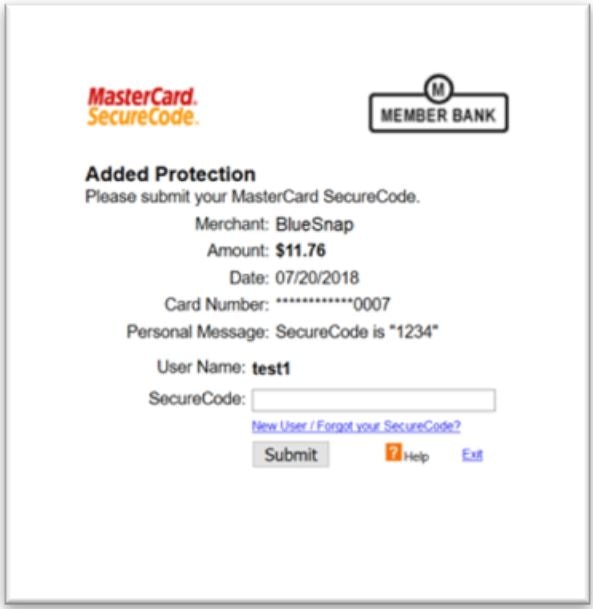 Ziraat Bank MasterCard/ Secure code - image 1 - student project