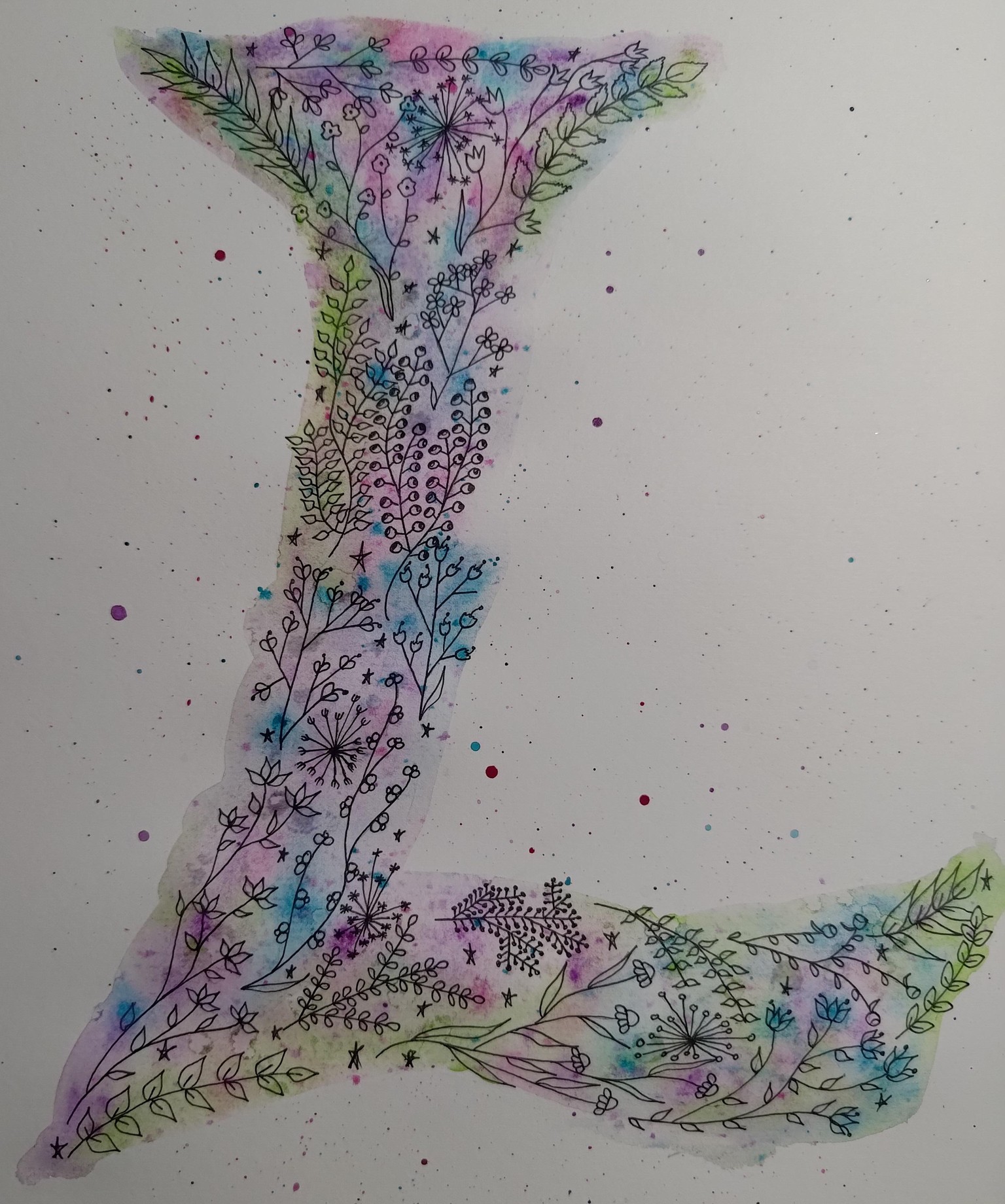 My first floral doodles - image 1 - student project
