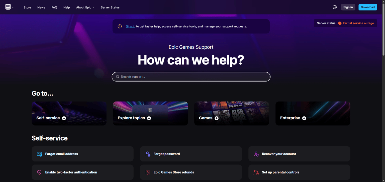 Heuristic Evaluation of Epic Games Store Website - image 3 - student project