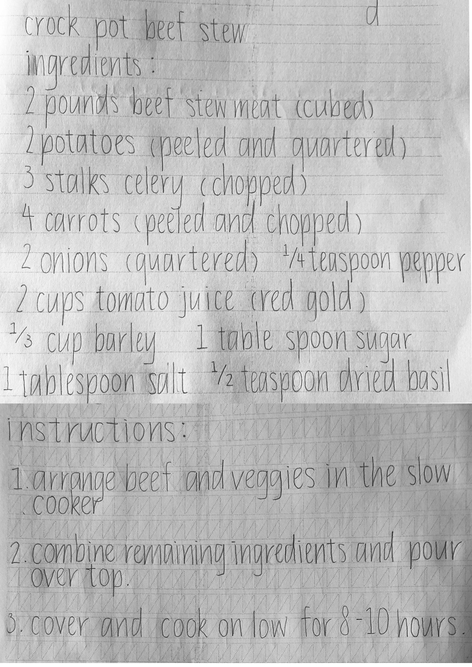 First Practice - Recipe - image 1 - student project
