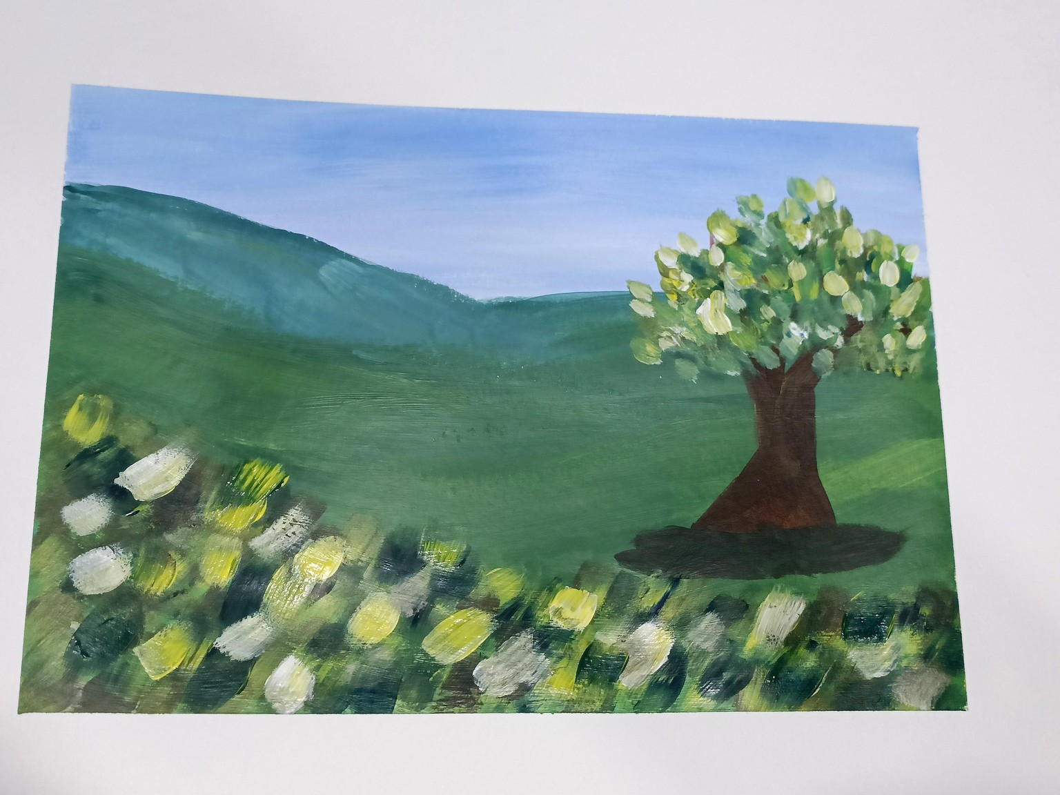 Acrylic Landscape - image 2 - student project