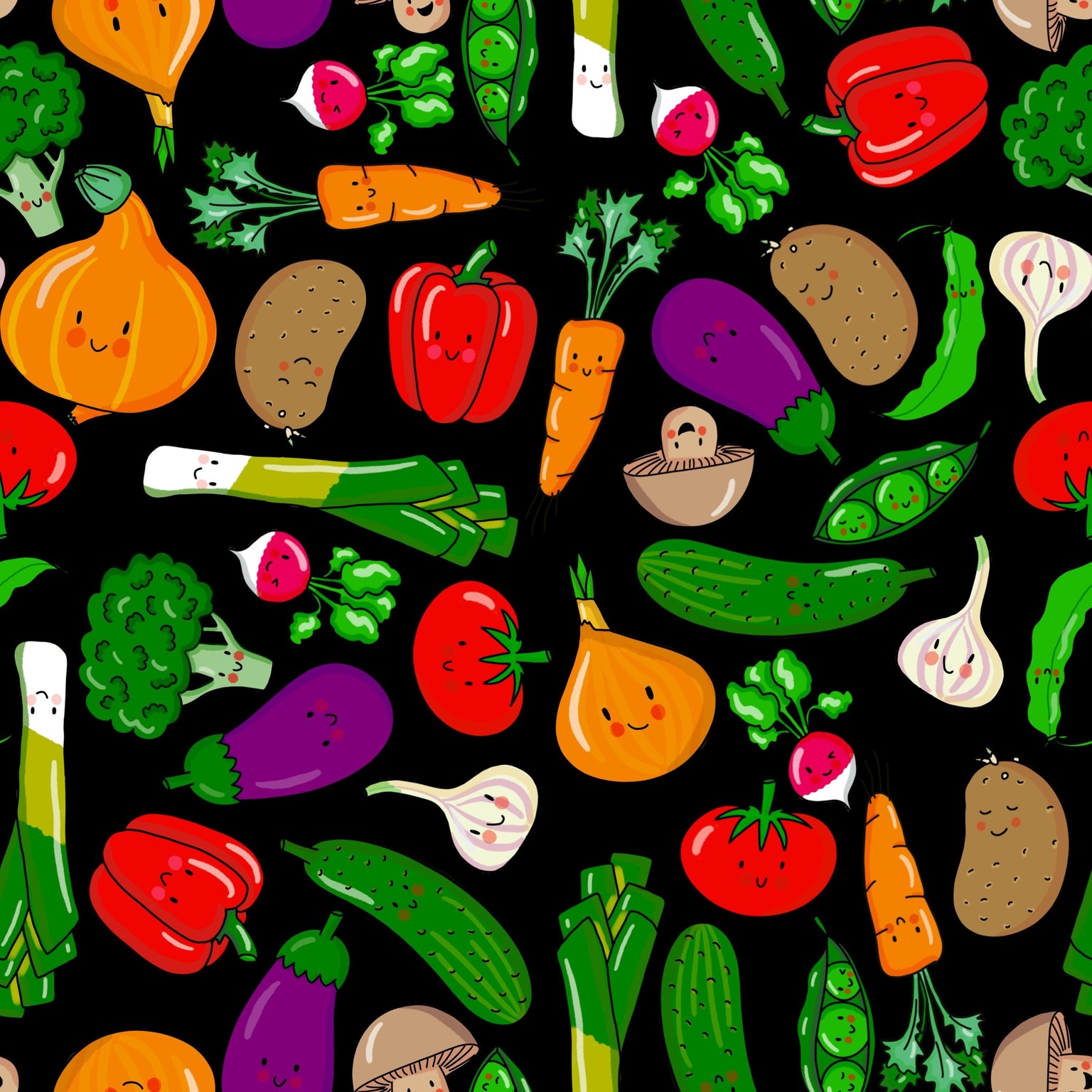 Veggie-Pattern - image 1 - student project