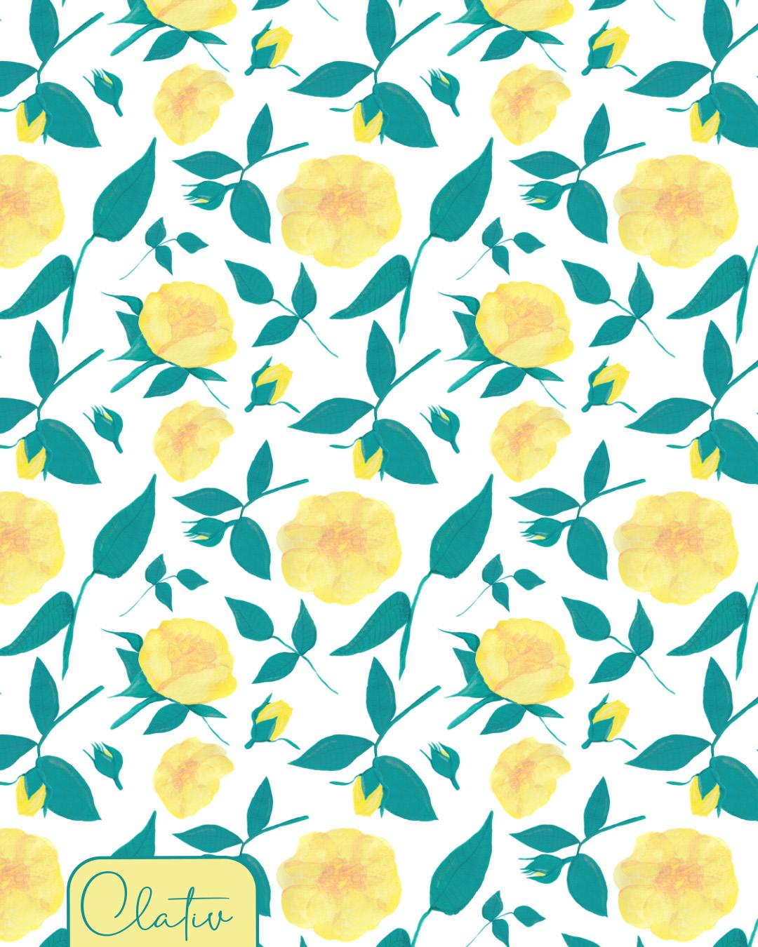 Gouache yellow Rose - image 3 - student project