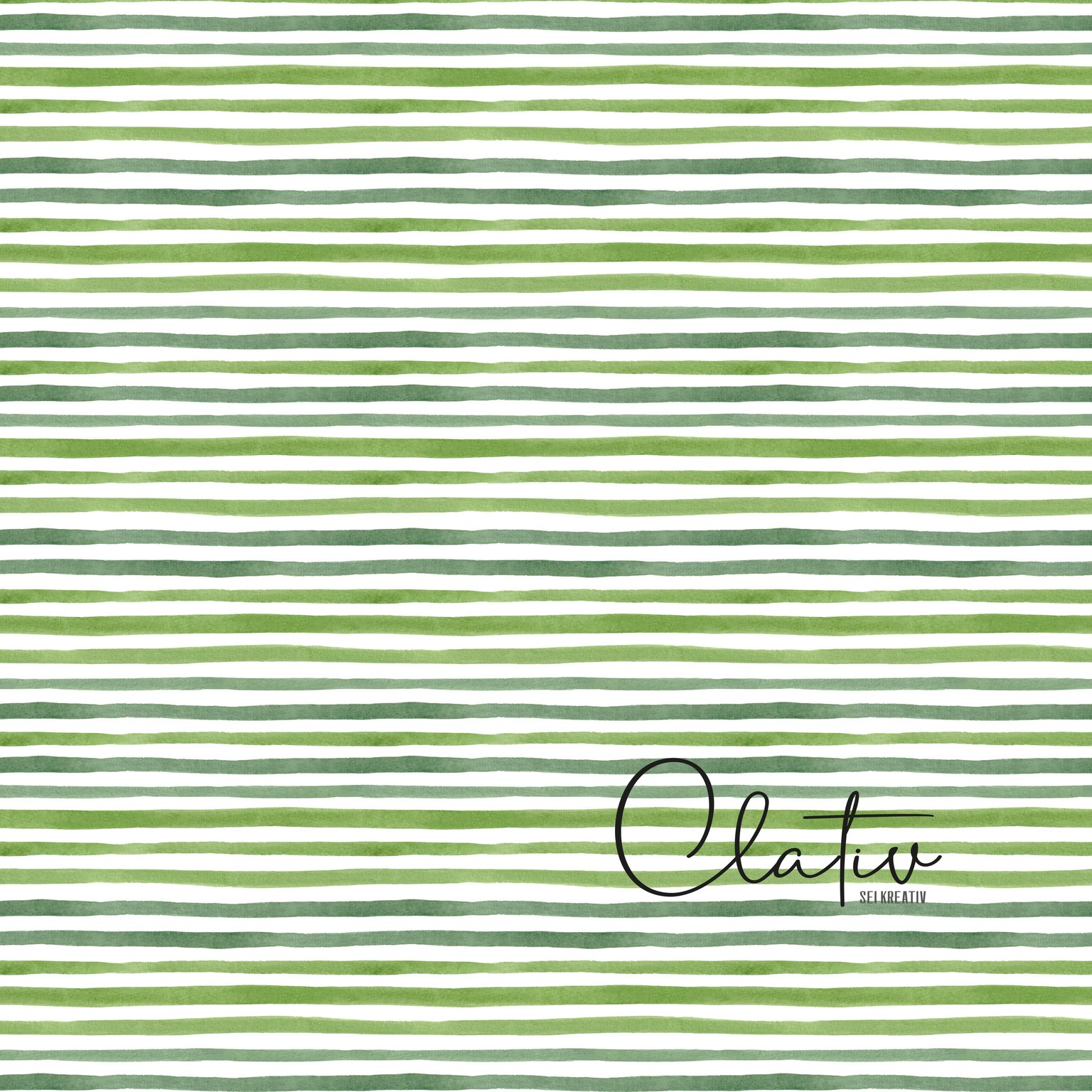 Watercolor Green Stripes - image 1 - student project
