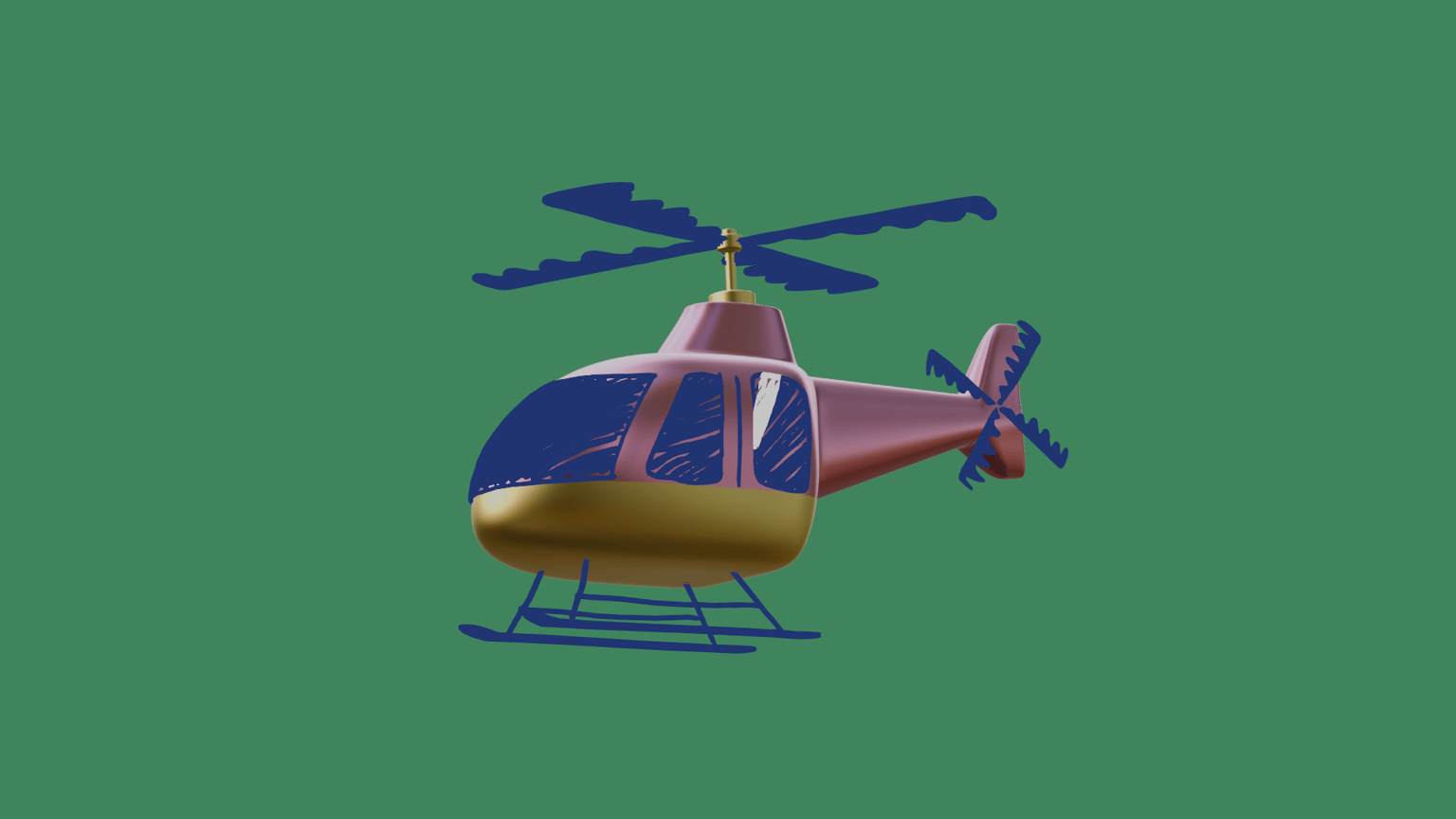 Grease Pencil Helicopter - image 2 - student project