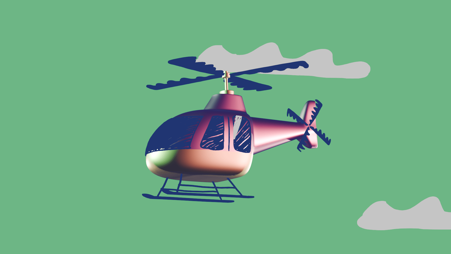 Grease Pencil Helicopter - image 3 - student project