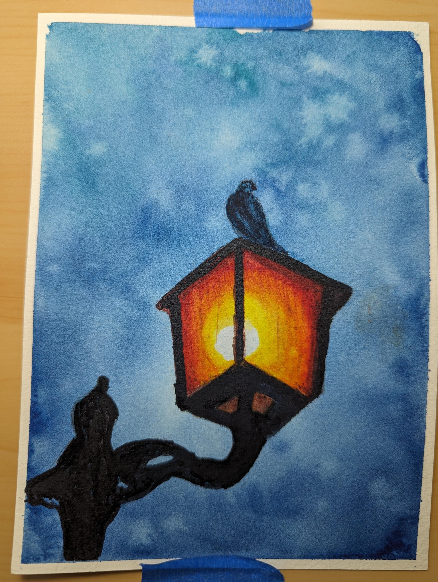 Glowing Lamp with Bird - image 2 - student project