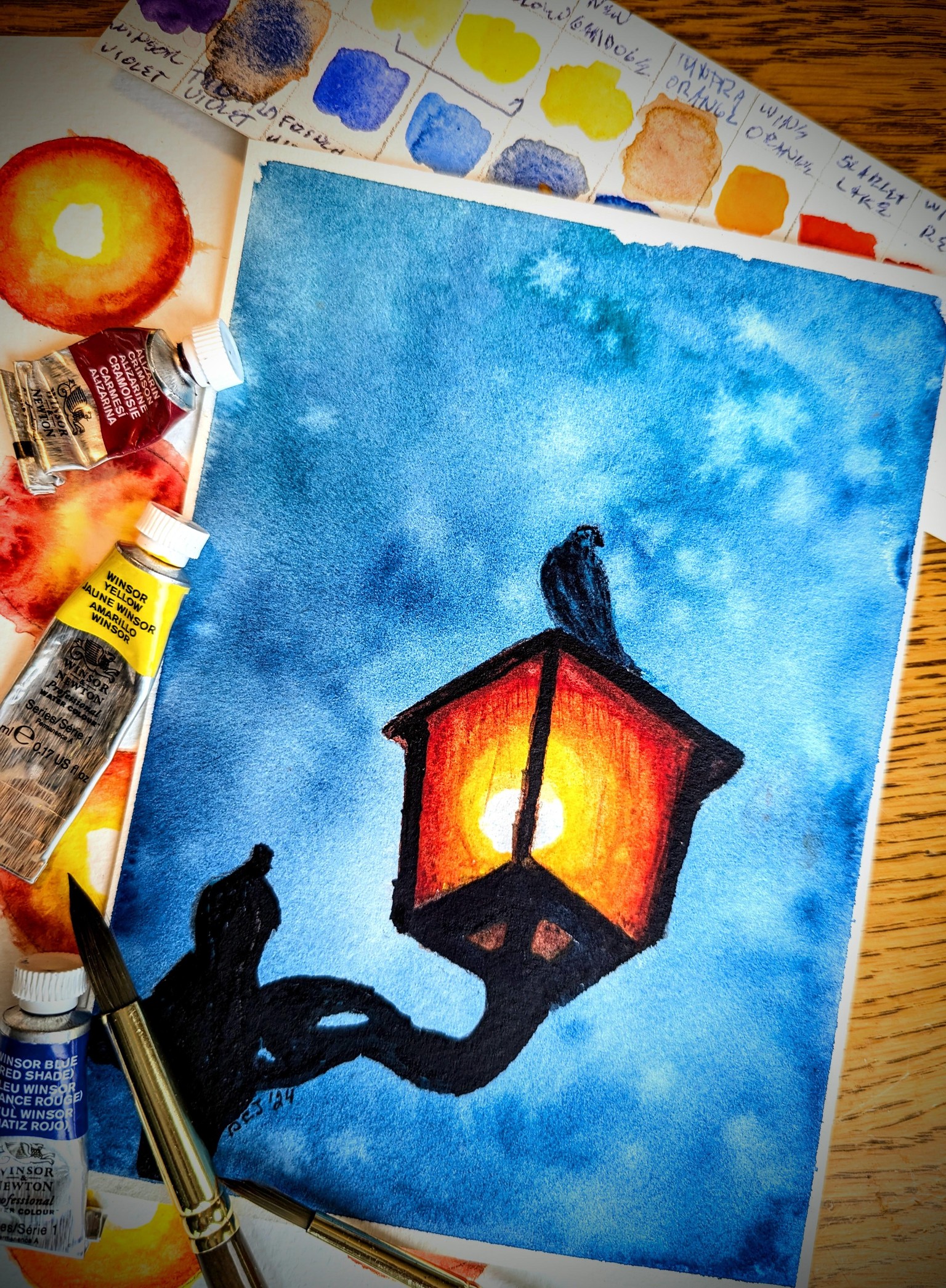 Glowing Lamp with Bird - image 3 - student project