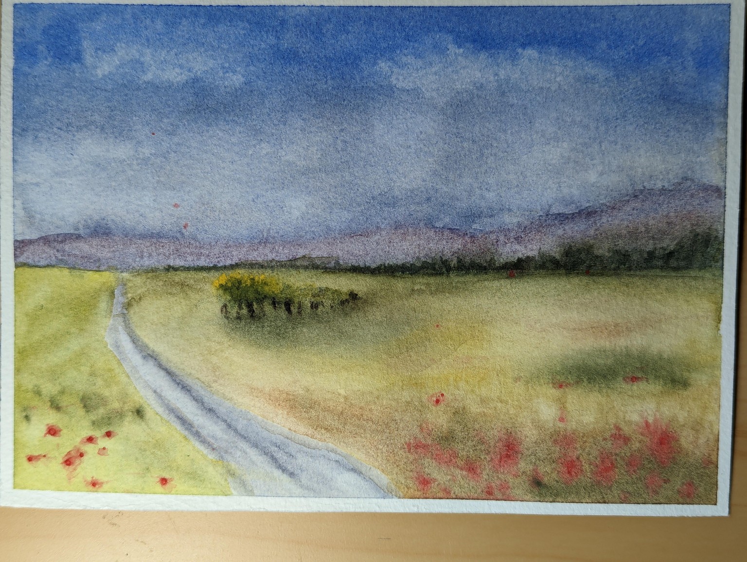 Landscape with Granulation Paints - image 1 - student project
