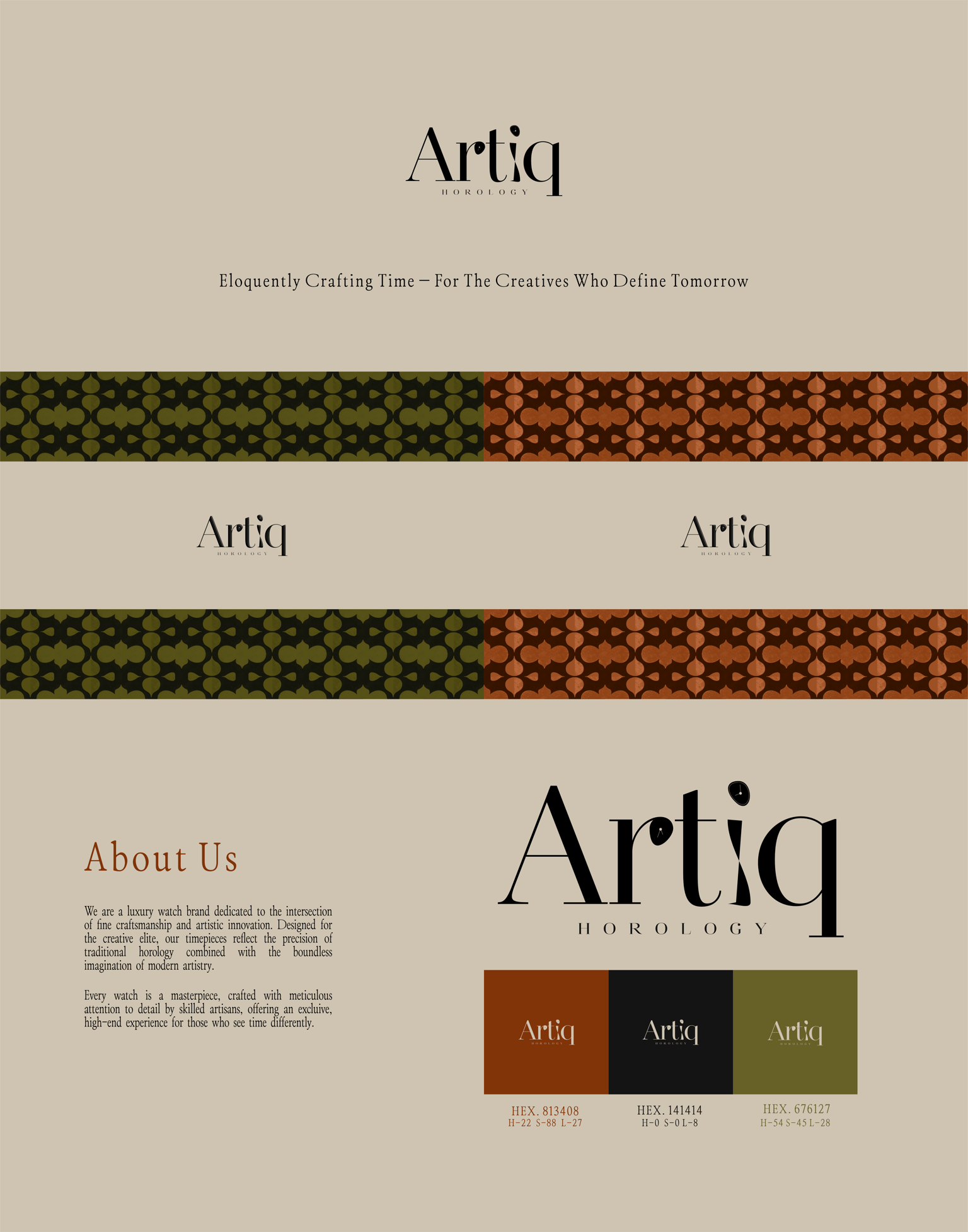 Artiq Horology: A Luxury Watch Brand Project - image 1 - student project