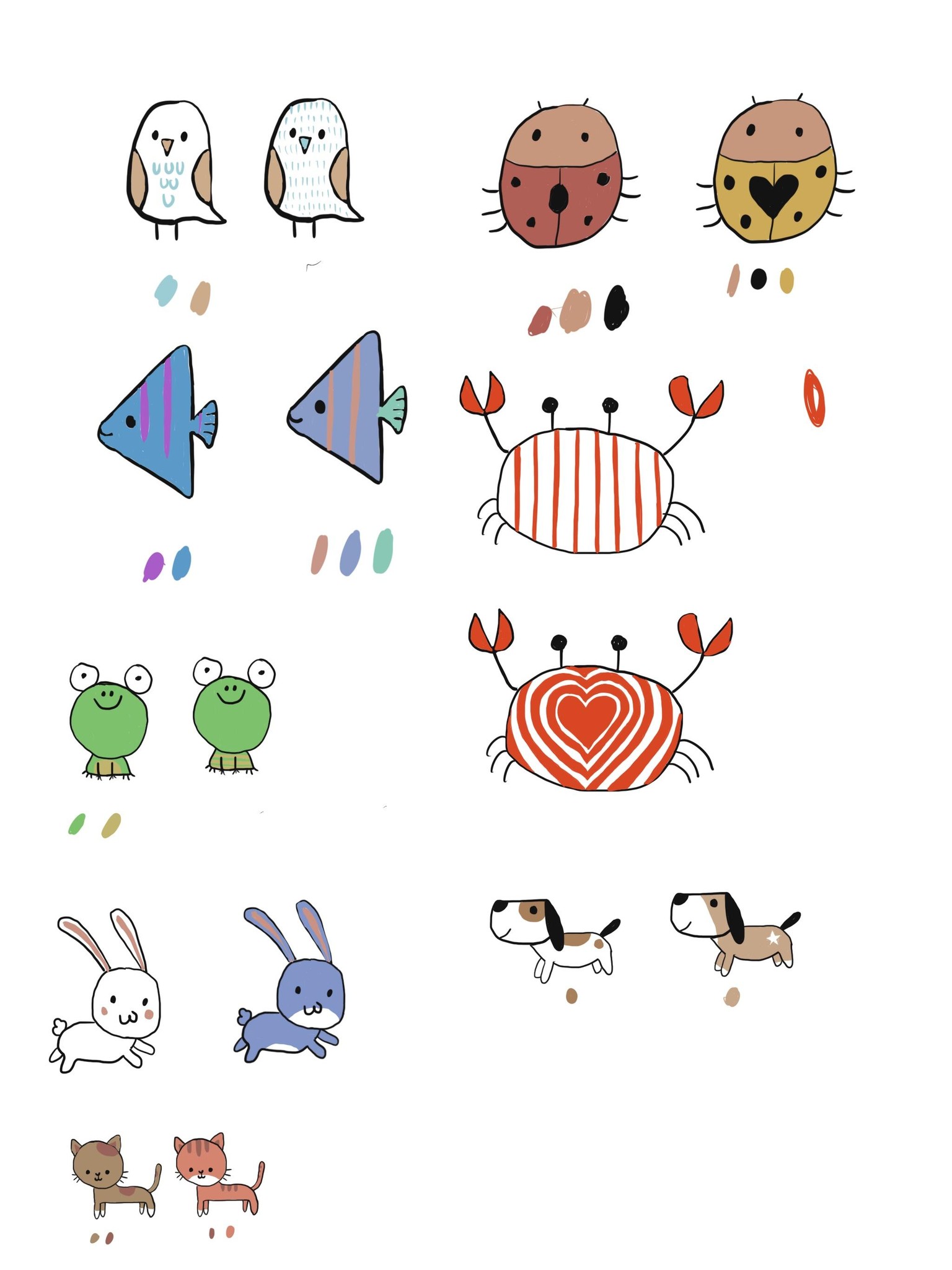 Cute Animal doodle class - image 1 - student project