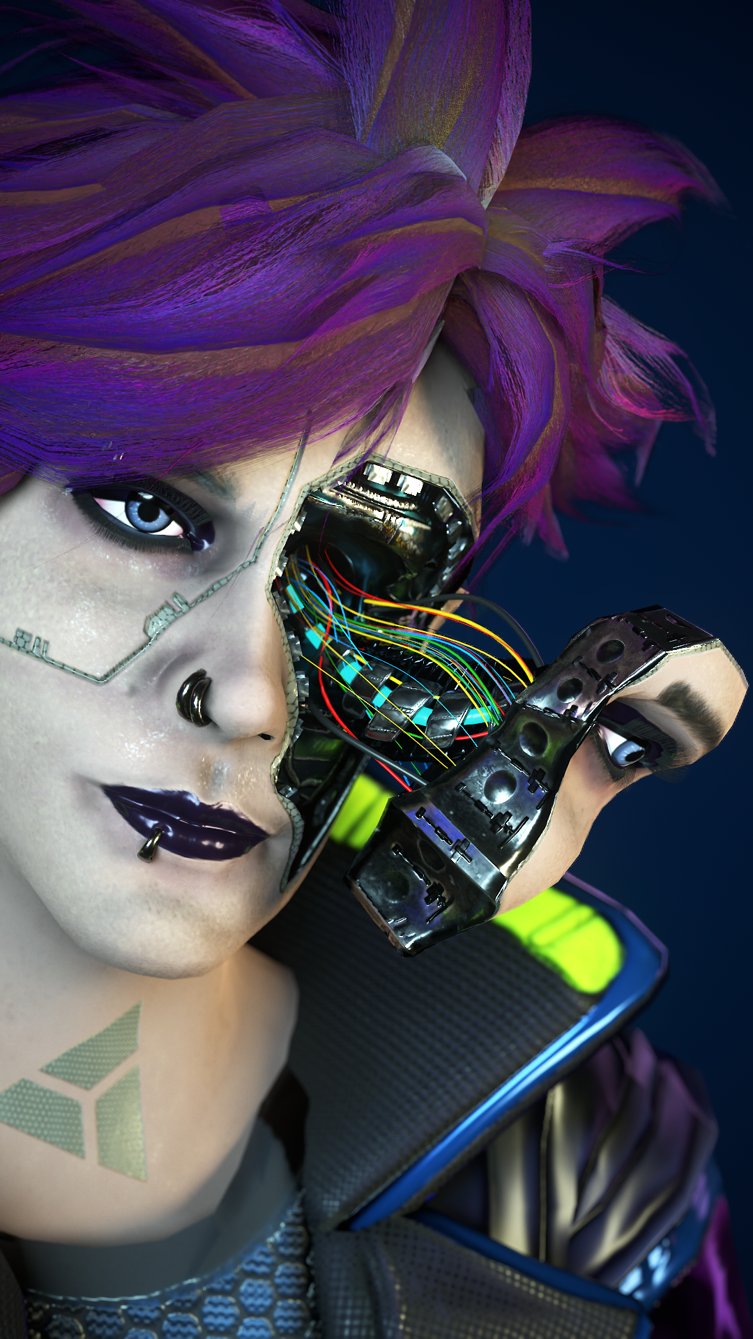 CyberPunk Girl - image 2 - student project