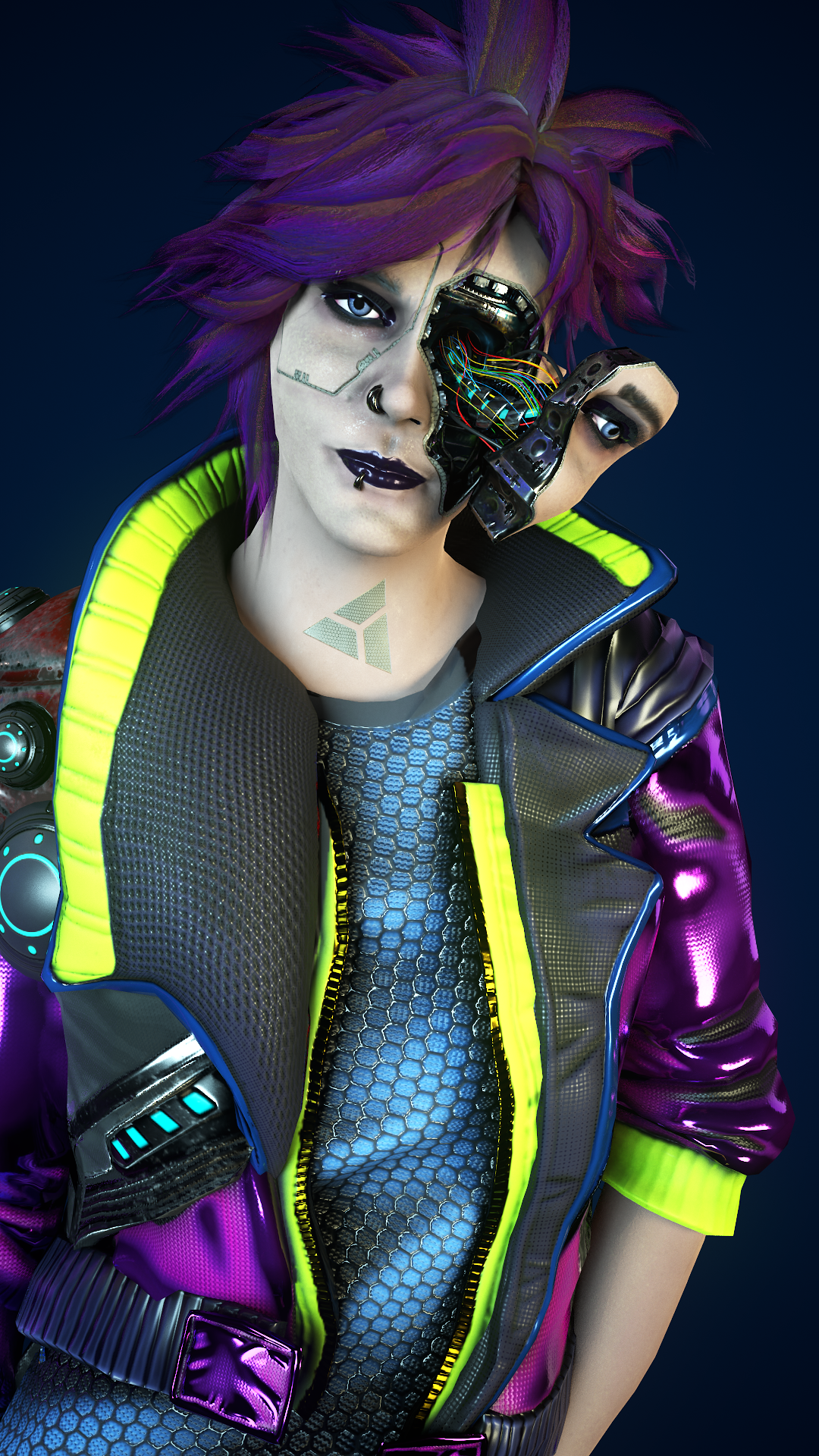 CyberPunk Girl - image 4 - student project