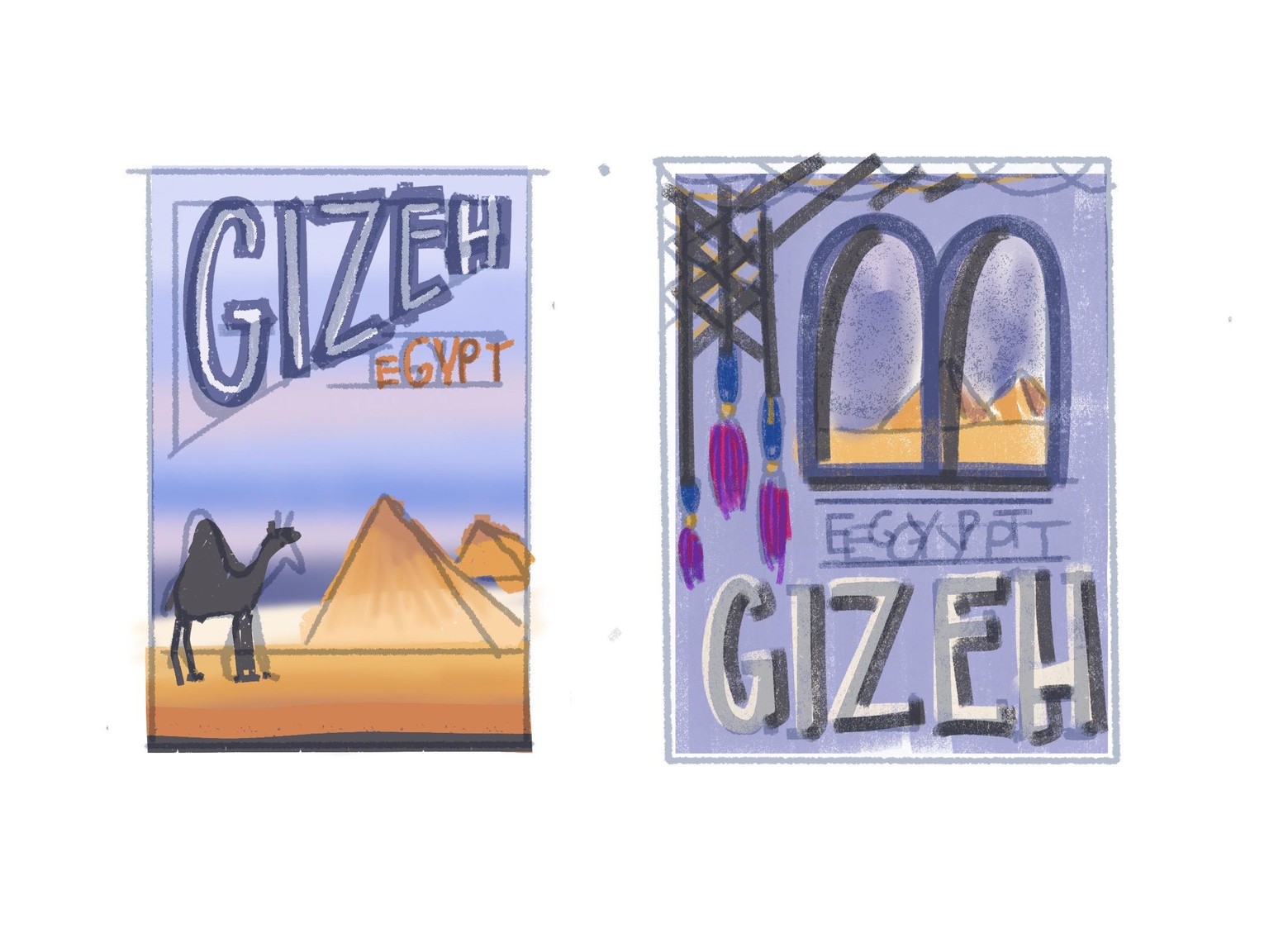 Gizeh - Egypt poster design - image 3 - student project