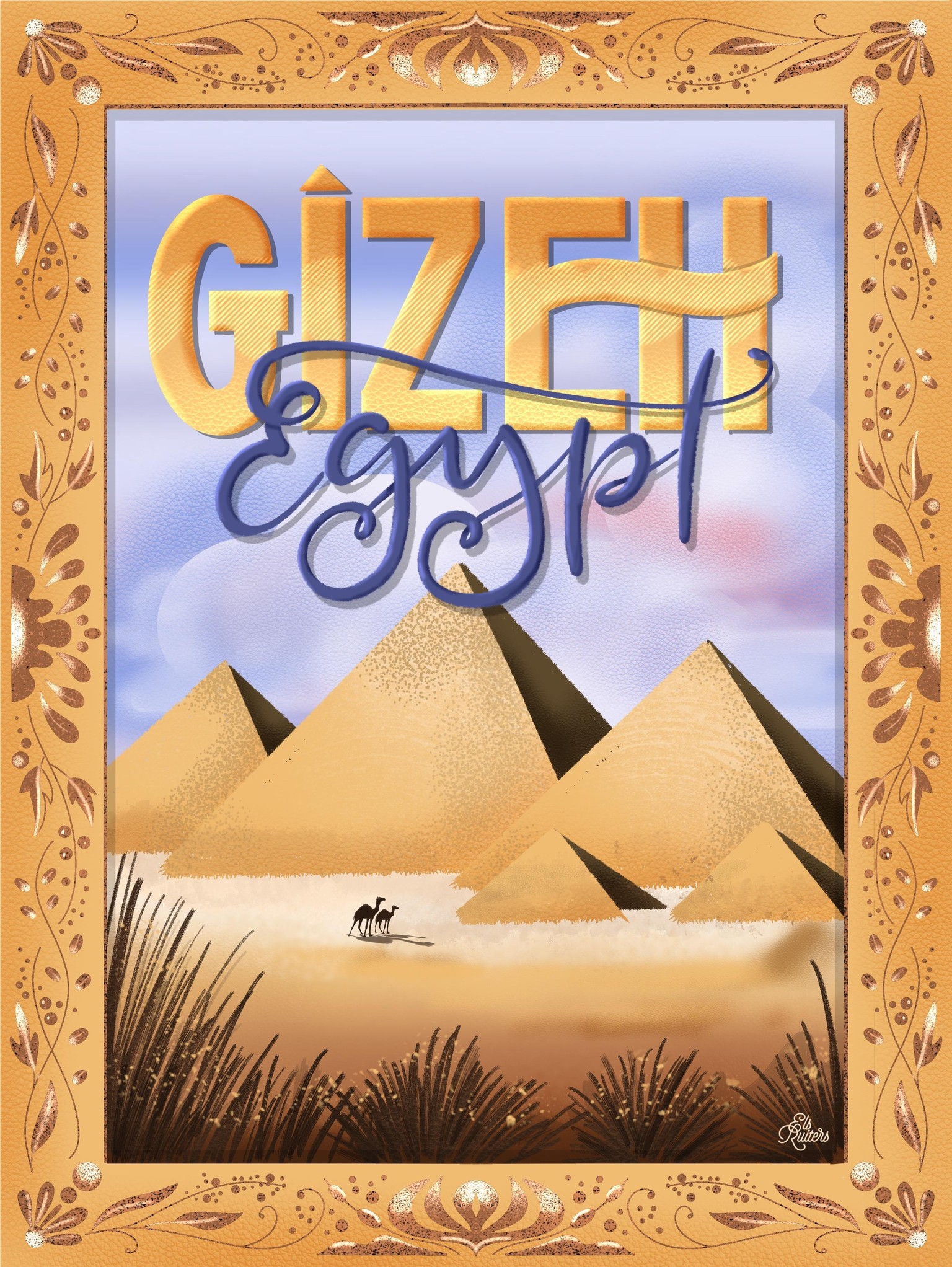 Gizeh - Egypt poster design - image 4 - student project