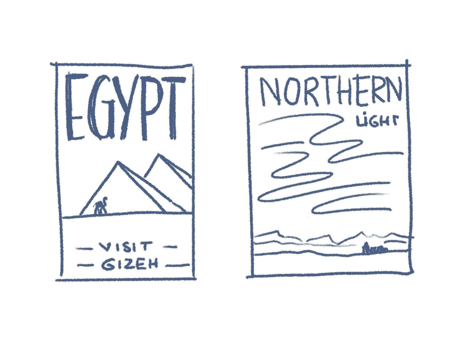 Gizeh - Egypt poster design - image 2 - student project