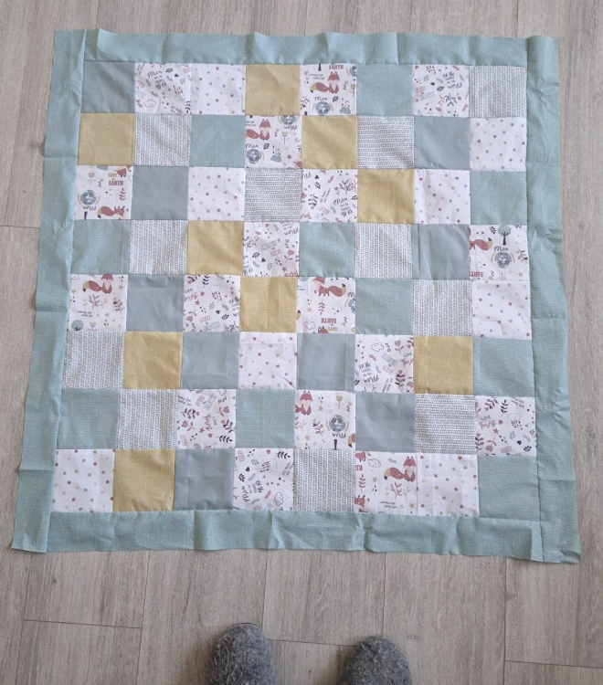 Square Baby Quilt - image 3 - student project