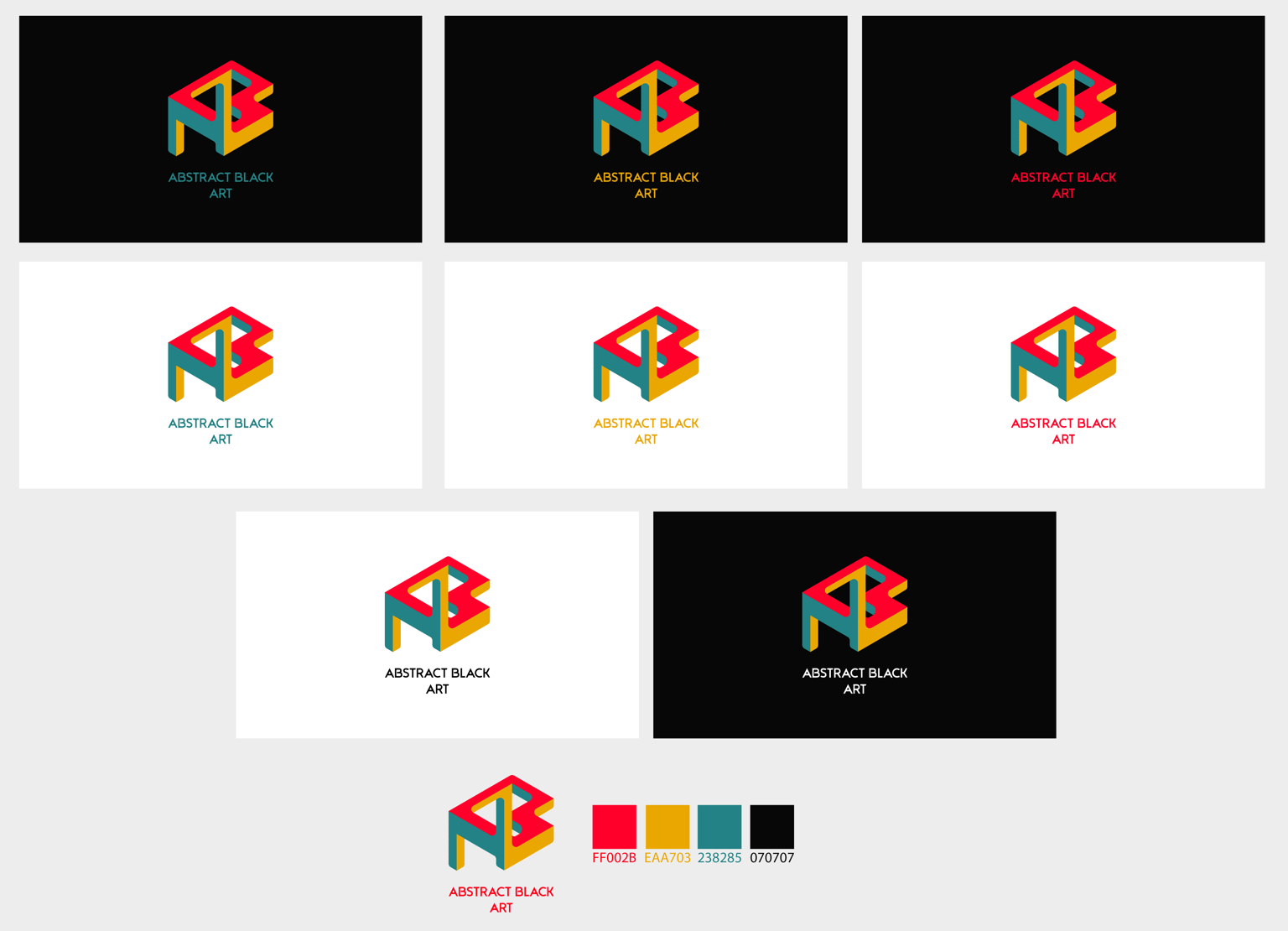 Abstract Black Art (Personal Brand) - image 2 - student project
