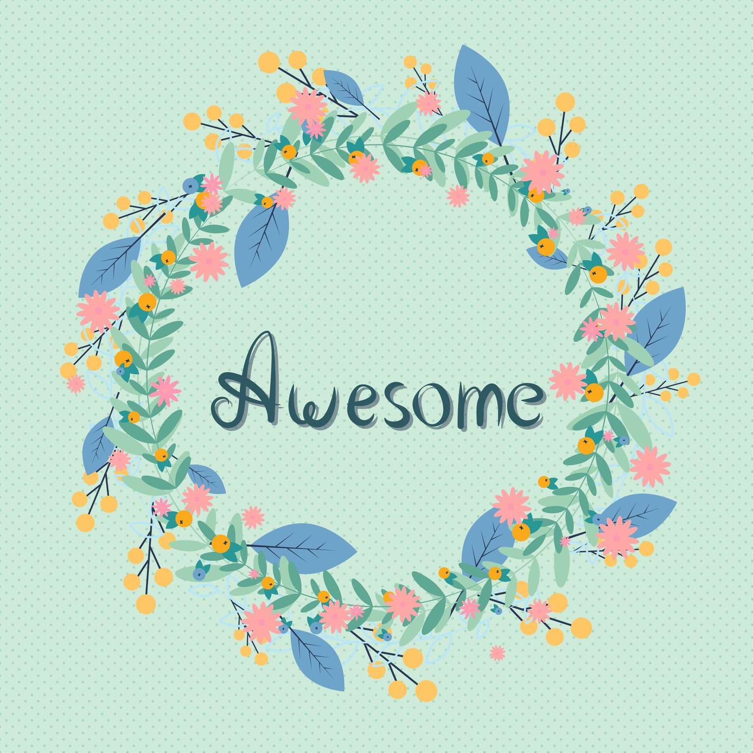 spring wreath - image 1 - student project