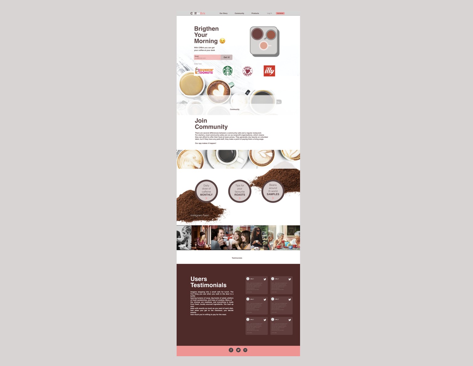 landing page - image 1 - student project