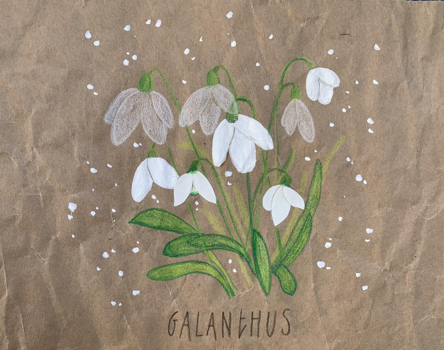 Newfound love: creating on brown paper - image 1 - student project