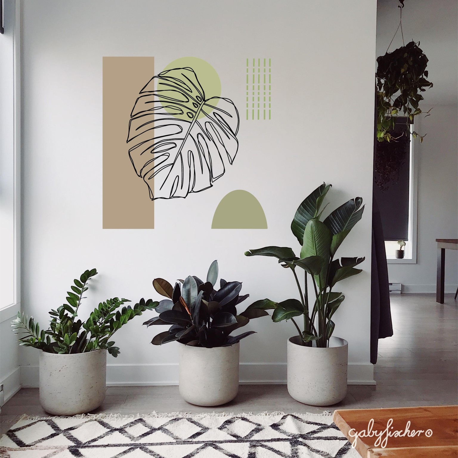 My first botanical line drawing after Monstera - Magnolia - image 3 - student project