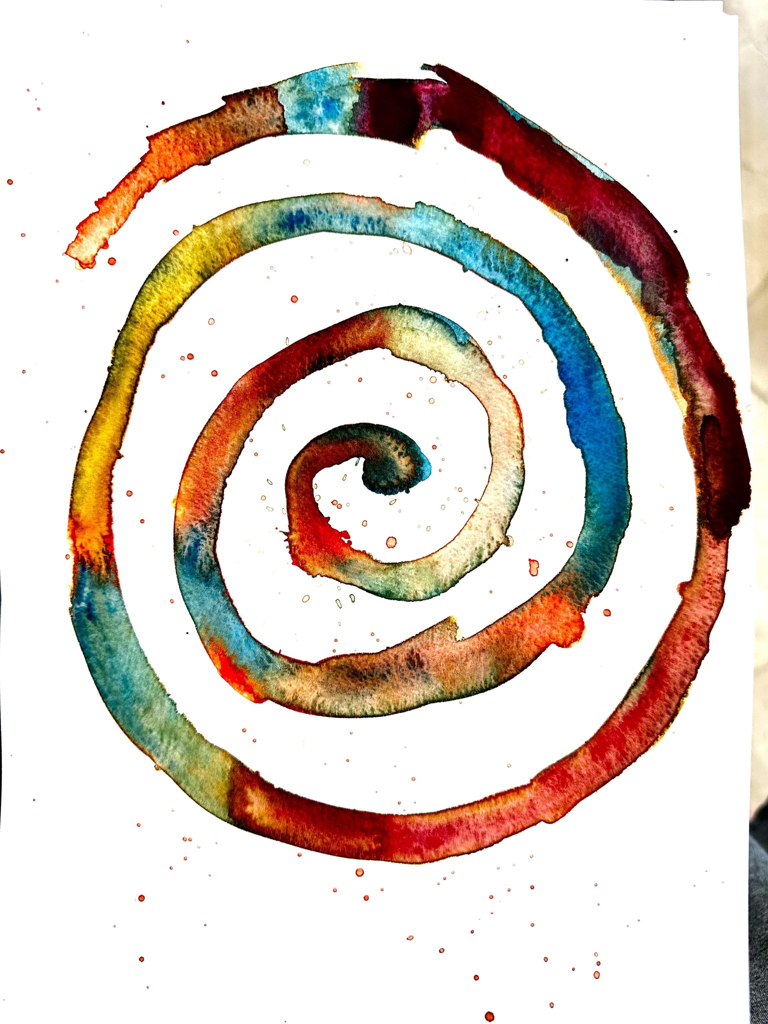 My Abstract Watercolour Project - image 2 - student project