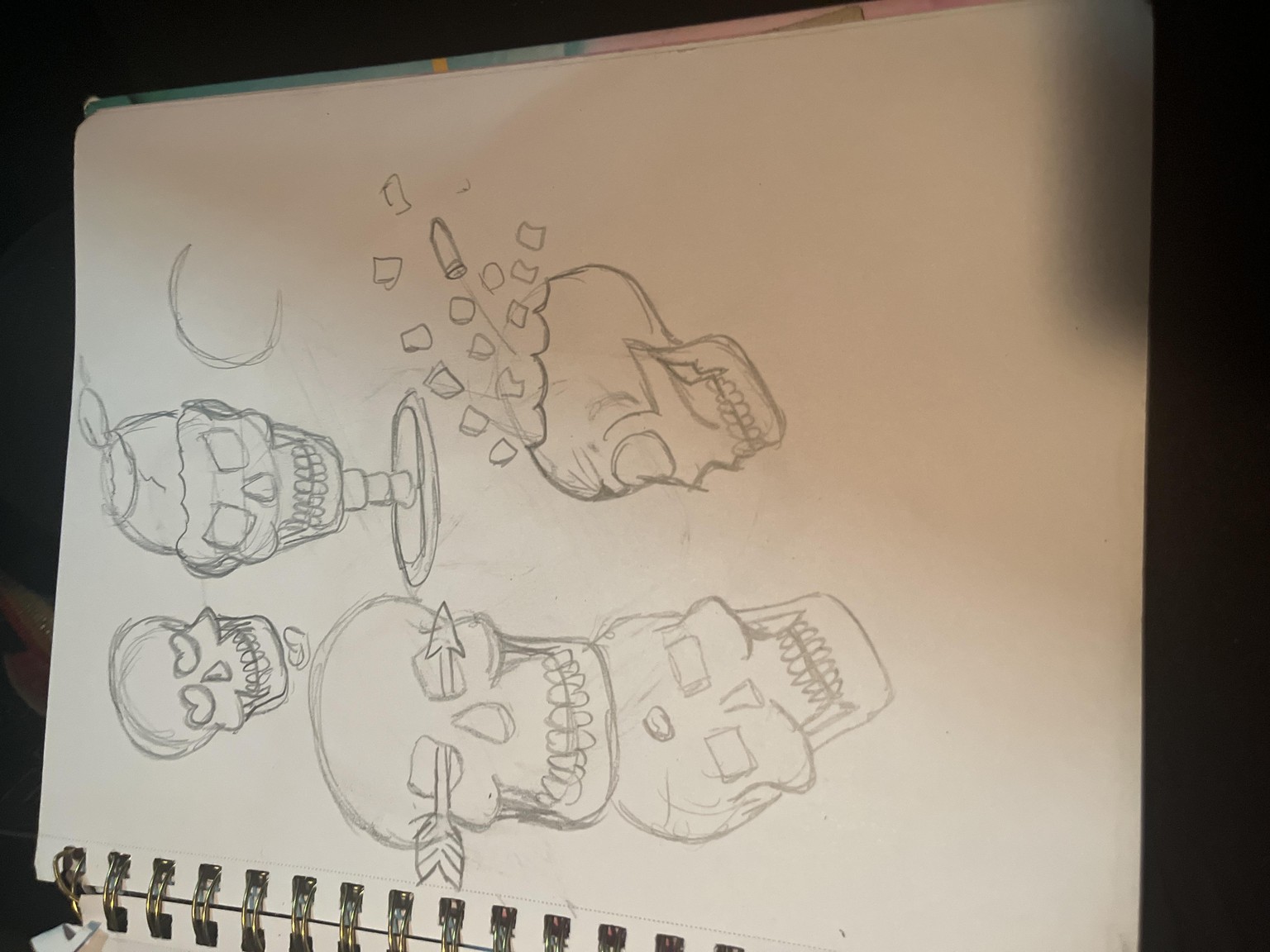 Drawing skulls - image 2 - student project