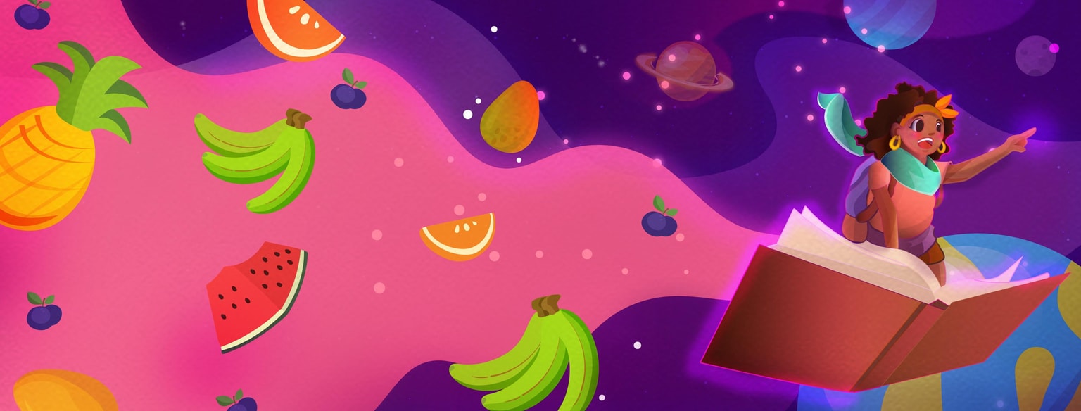 Caribbean Literature Space themed illustration - image 1 - student project