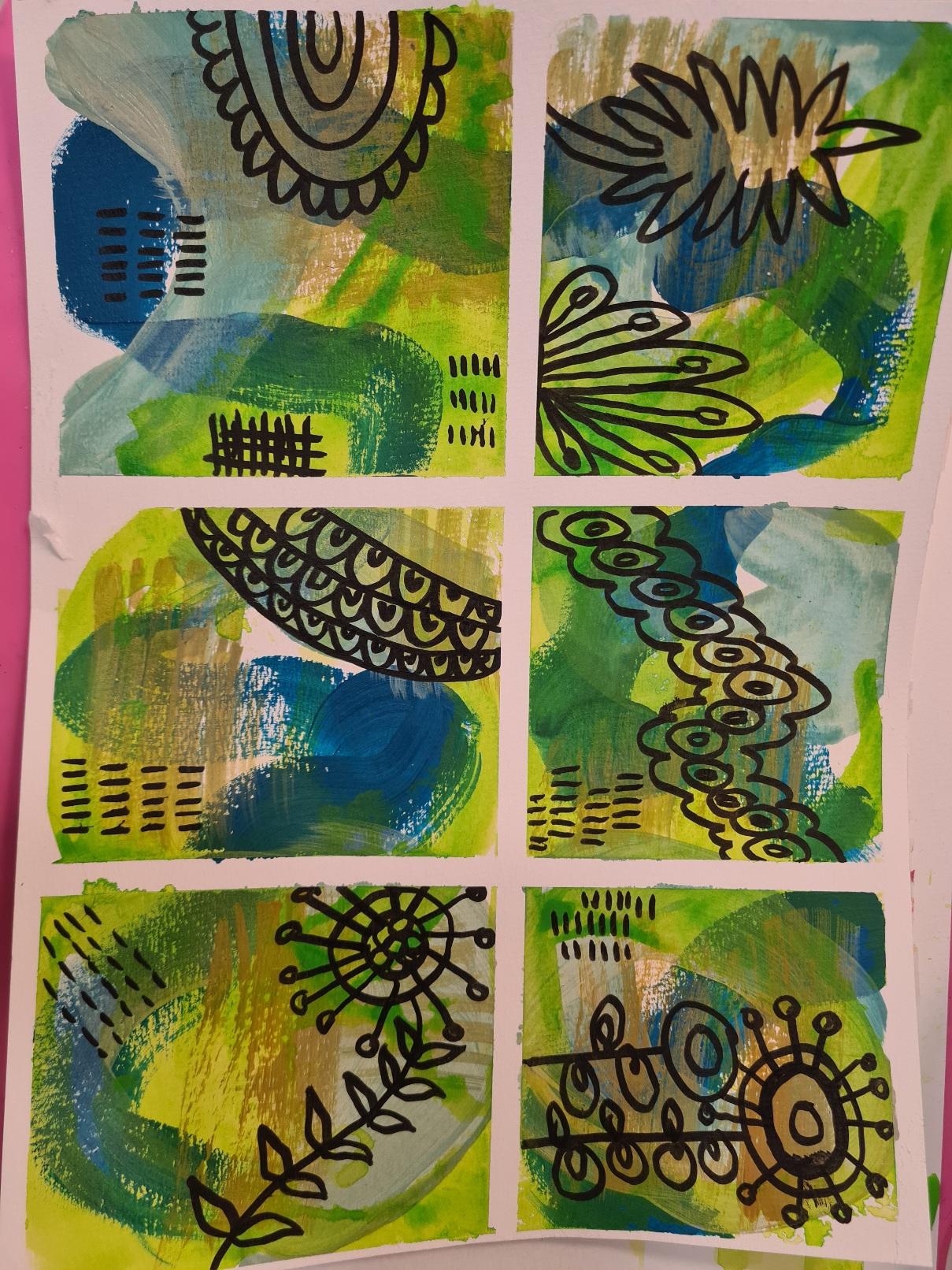 Mini series of layered abstracts - image 3 - student project