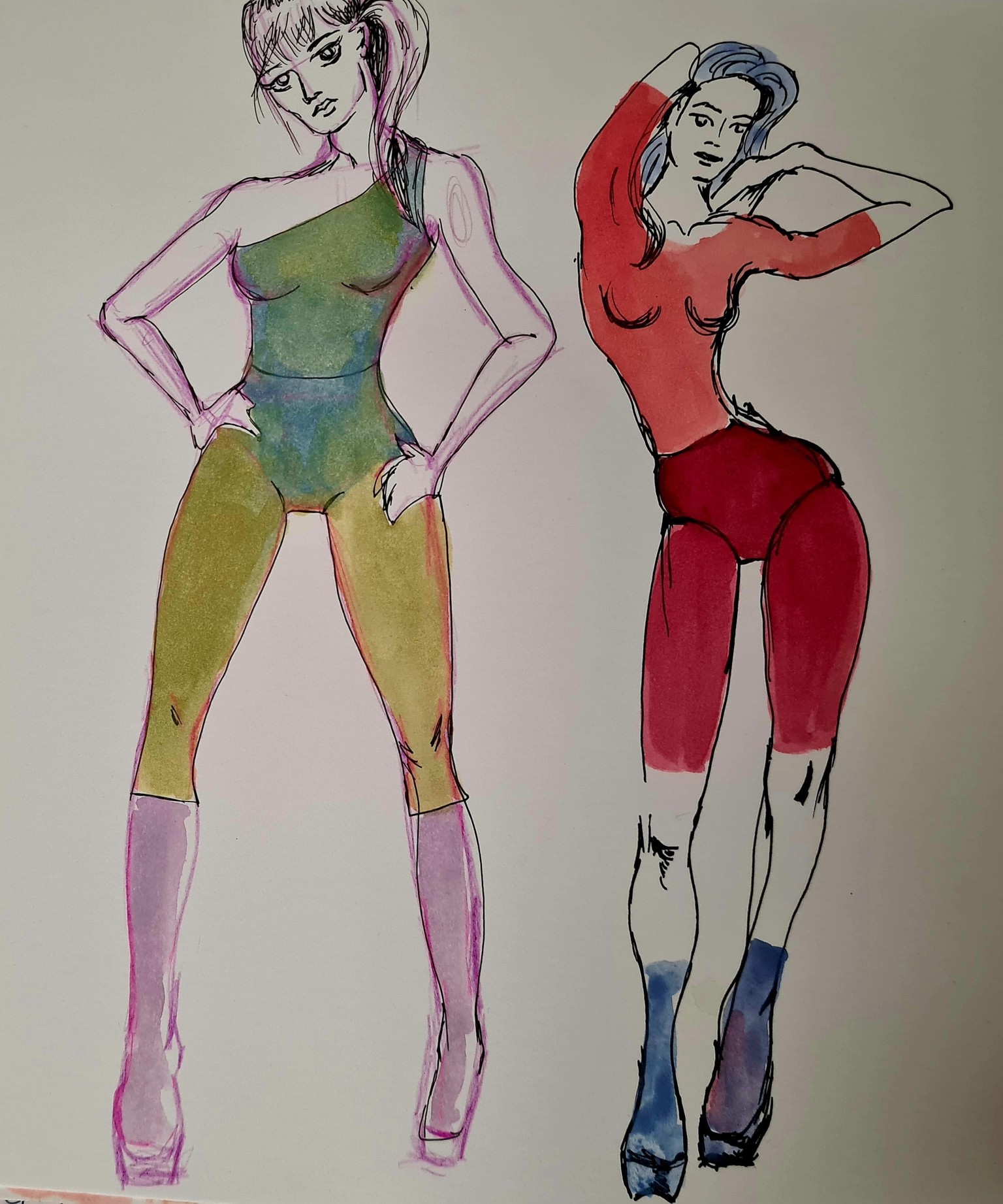 Return to my love affair in Fashion illustration - image 2 - student project