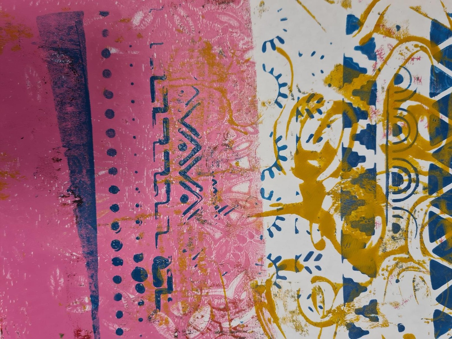 Gelli plates simple - image 3 - student project