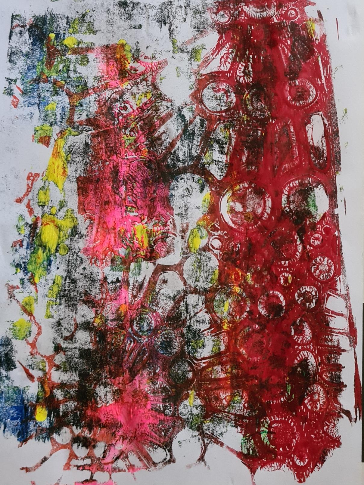 Gelli plates simple - image 2 - student project
