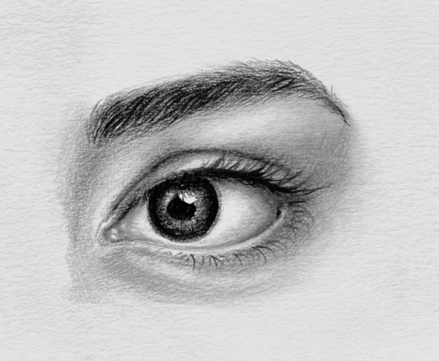 Freehand portrait drawing - image 1 - student project