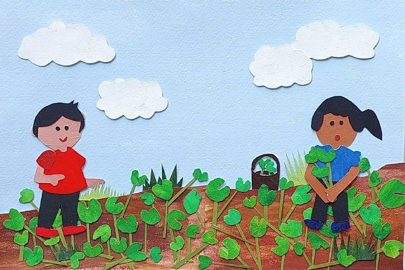 2 kids foraging - image 1 - student project