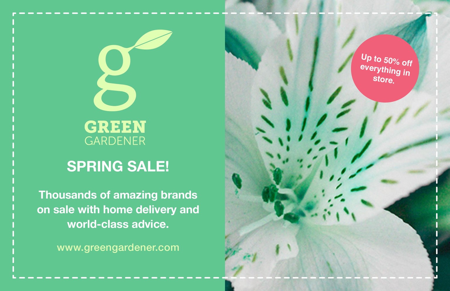 Green Gardener Flyer - image 1 - student project