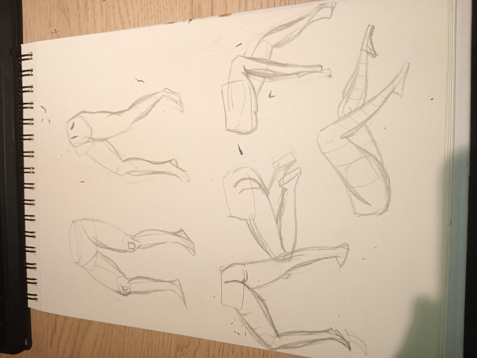 The legs using pencil - image 1 - student project
