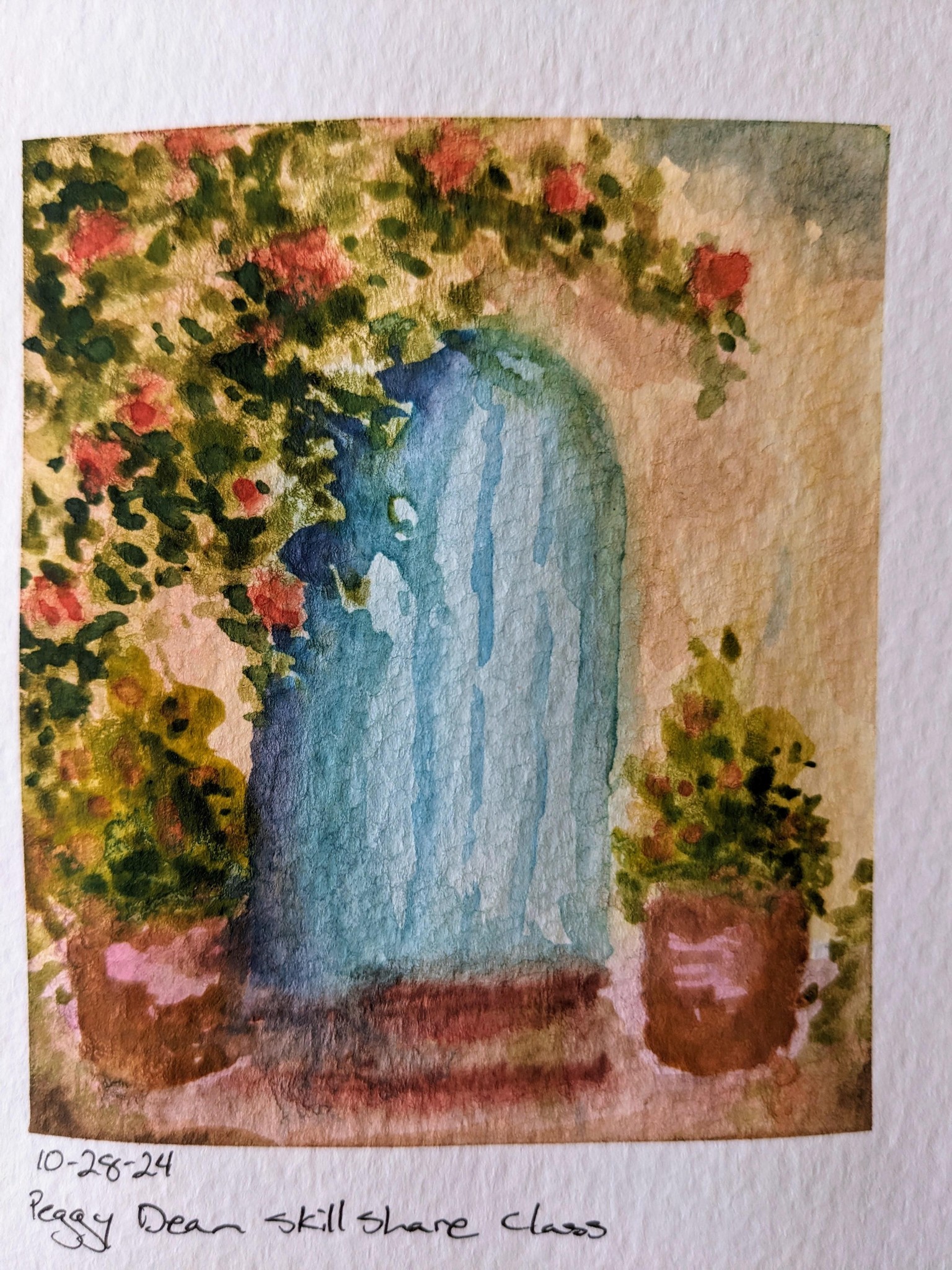 Loose Watercolor Door & Window Study - image 1 - student project