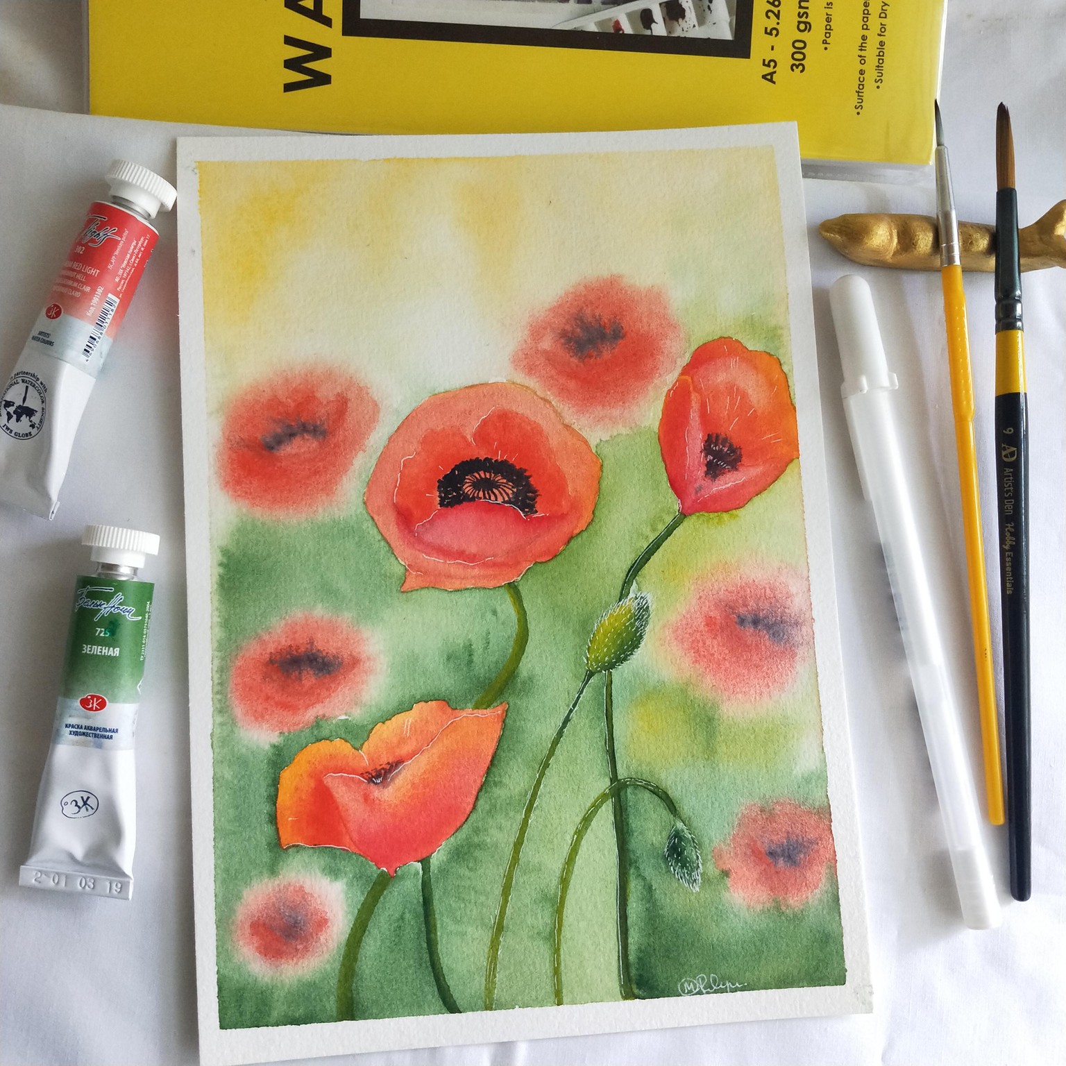 Watercolor Florals - image 2 - student project
