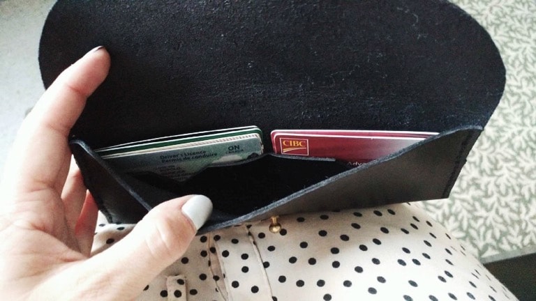 Hand Dyed/Stitched Leather Wallet - image 3 - student project