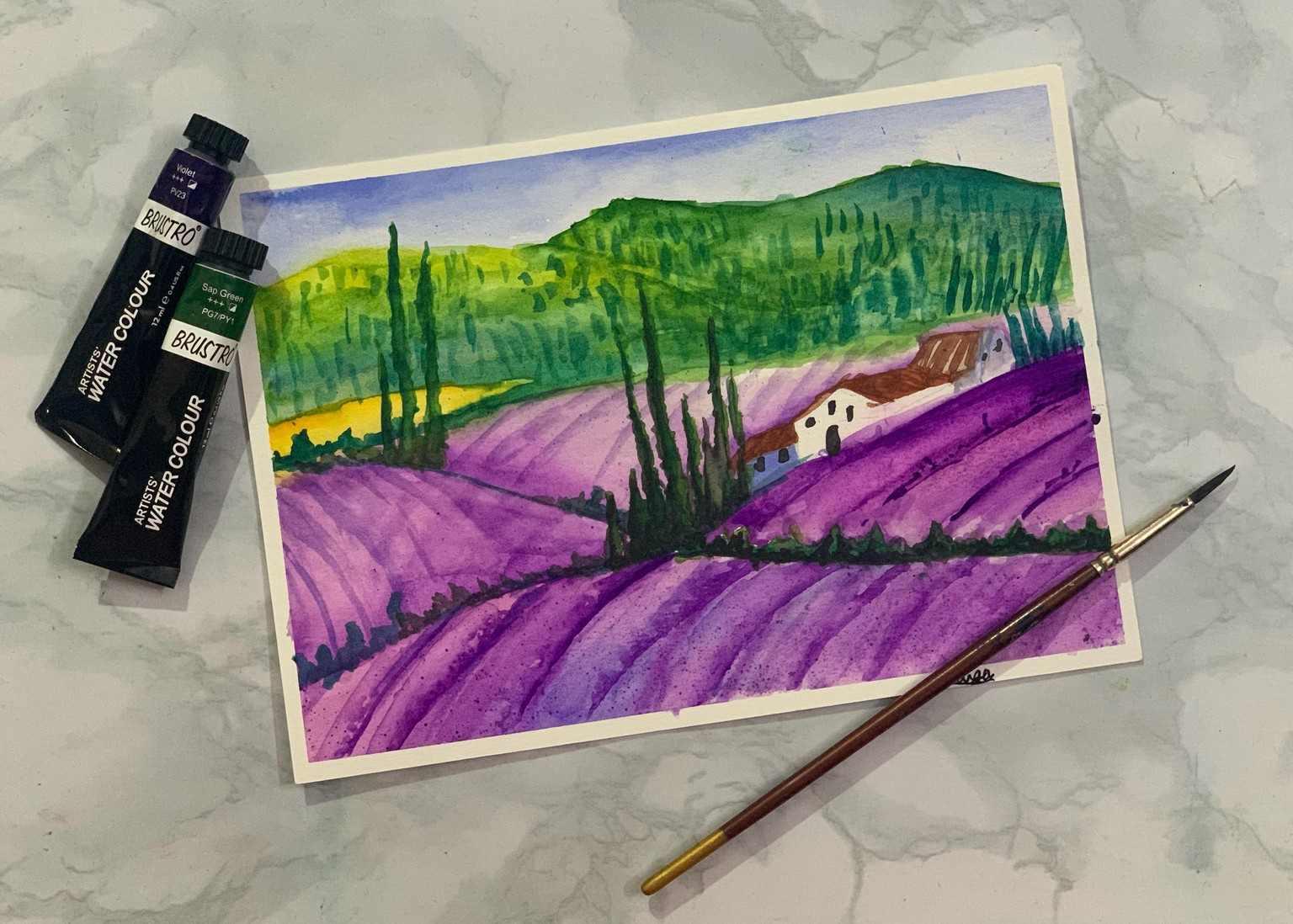 Spring flower field - image 1 - student project